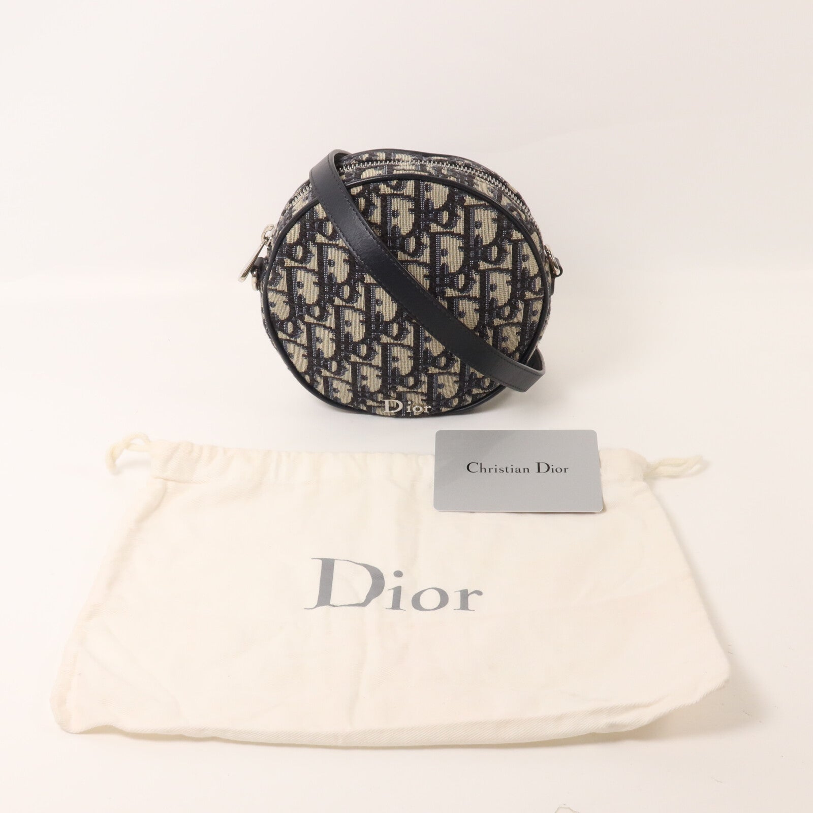 Dior 帆布/牛皮皮革Baby Ball Oblique肩背袋
