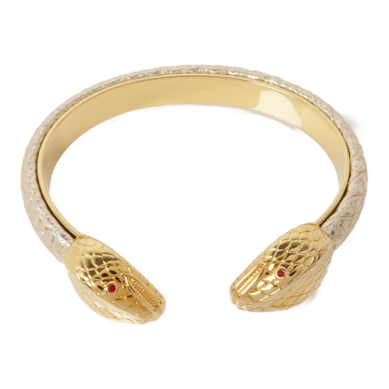 BVLGARI 蛇皮皮革Serpenti Forever Bracelet手鐲