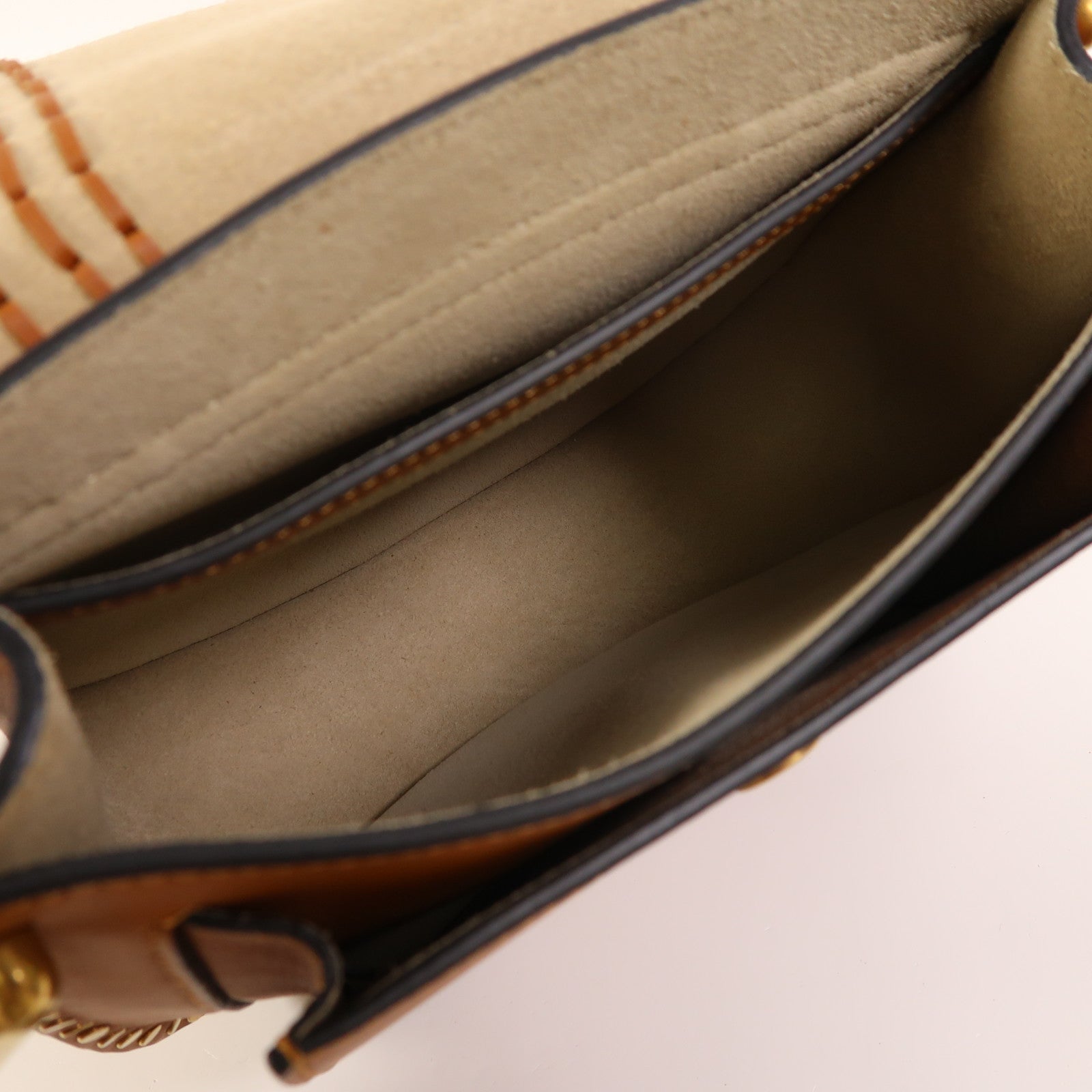 Chloe 牛皮皮革Hudson金扣肩背袋