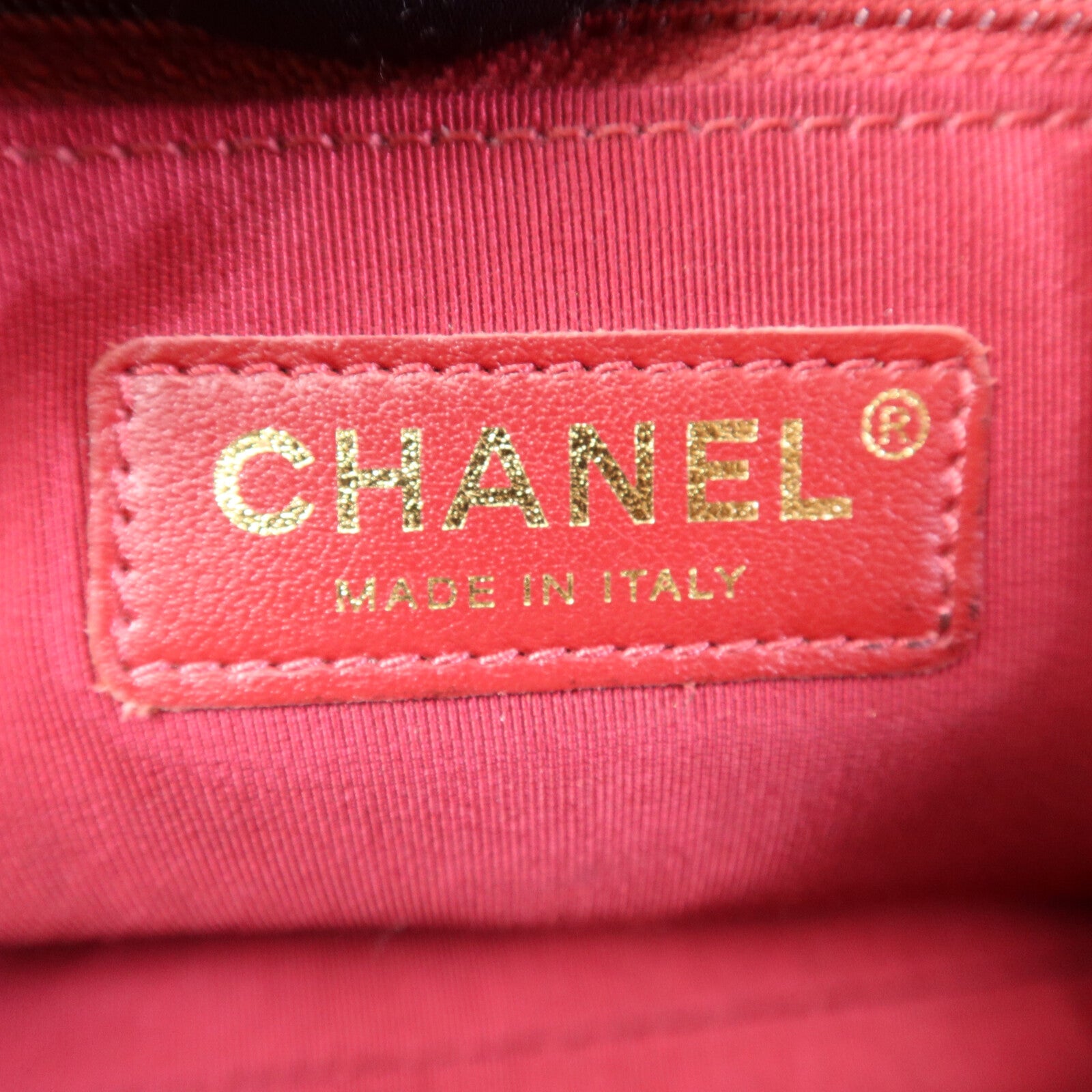CHANEL 牛皮皮革Bowling Bag金扣鏈帶手挽肩背兩用袋