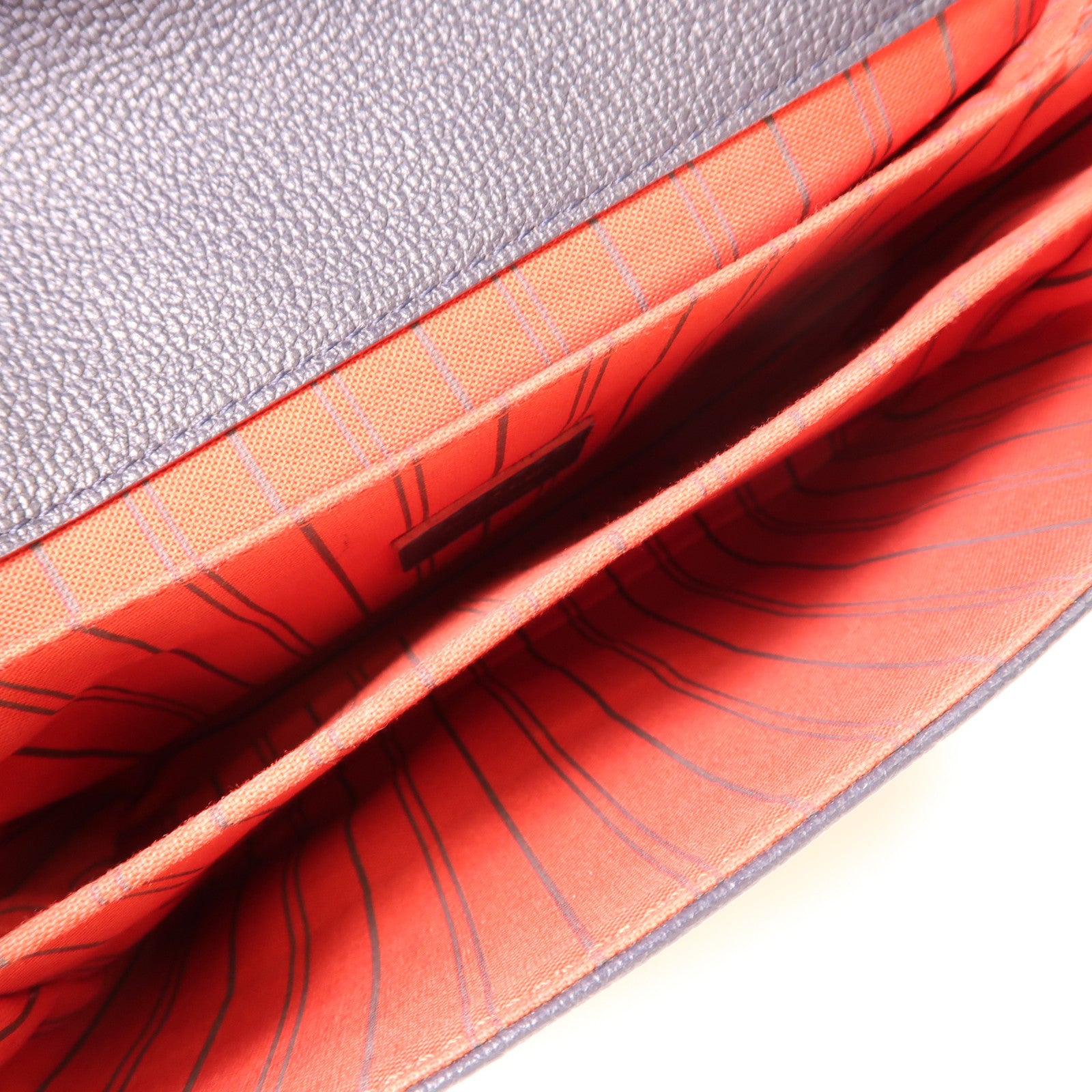 LOUIS VUITTON Monogram Empreinte Pochette Metis金扣手挽肩背兩用袋深藍色