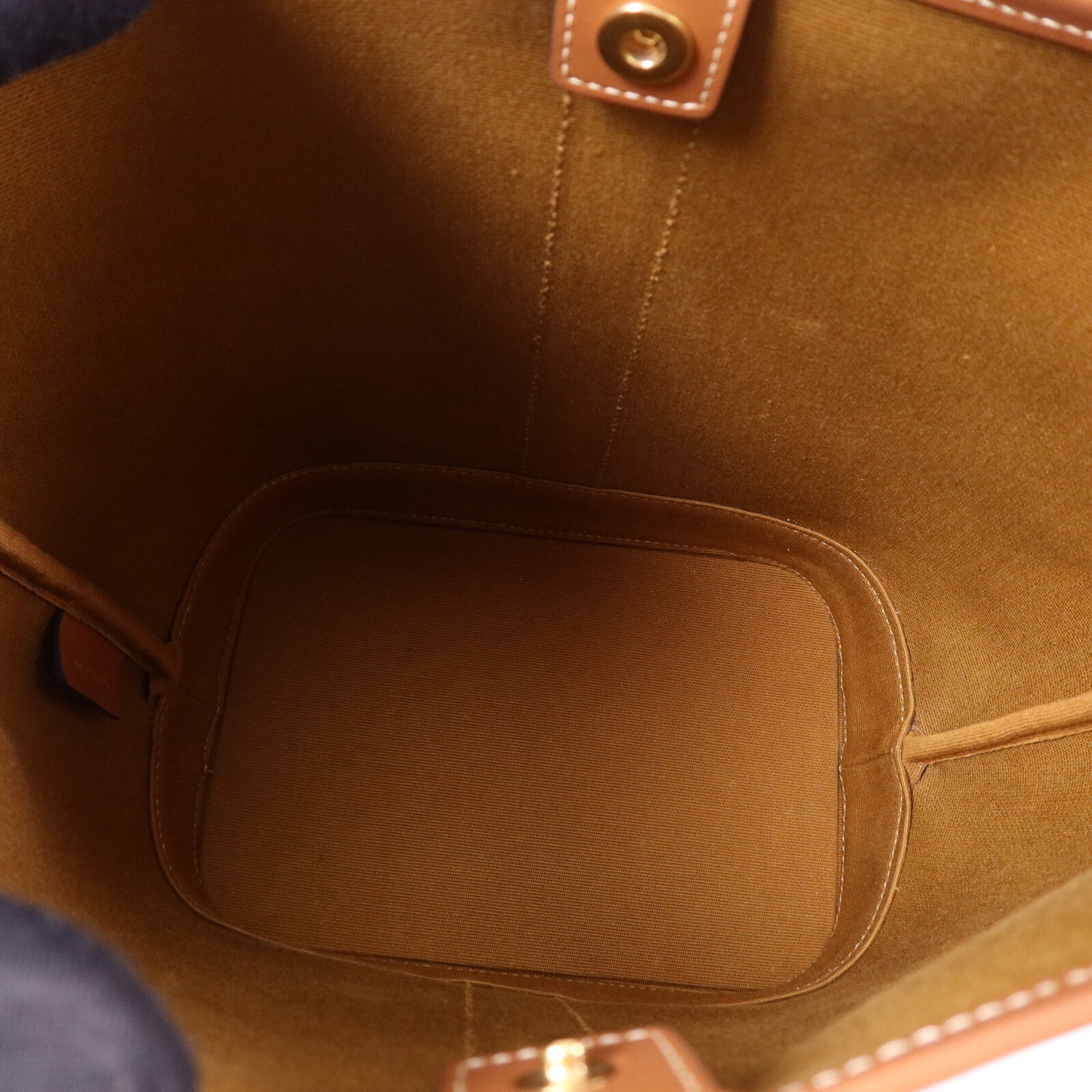 CELINE 塗層帆布Triomphe Bucket Small金扣肩背袋