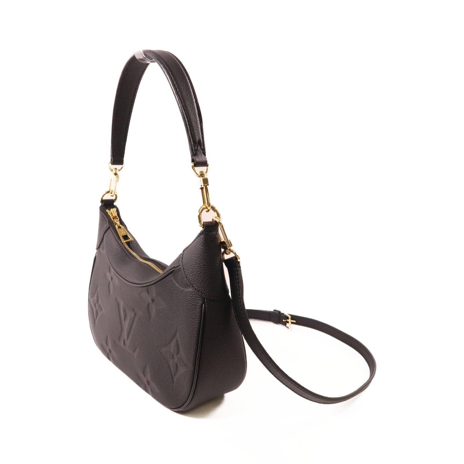 LOUIS VUITTON Monogram Empreinte Bagatelle金扣手挽袋