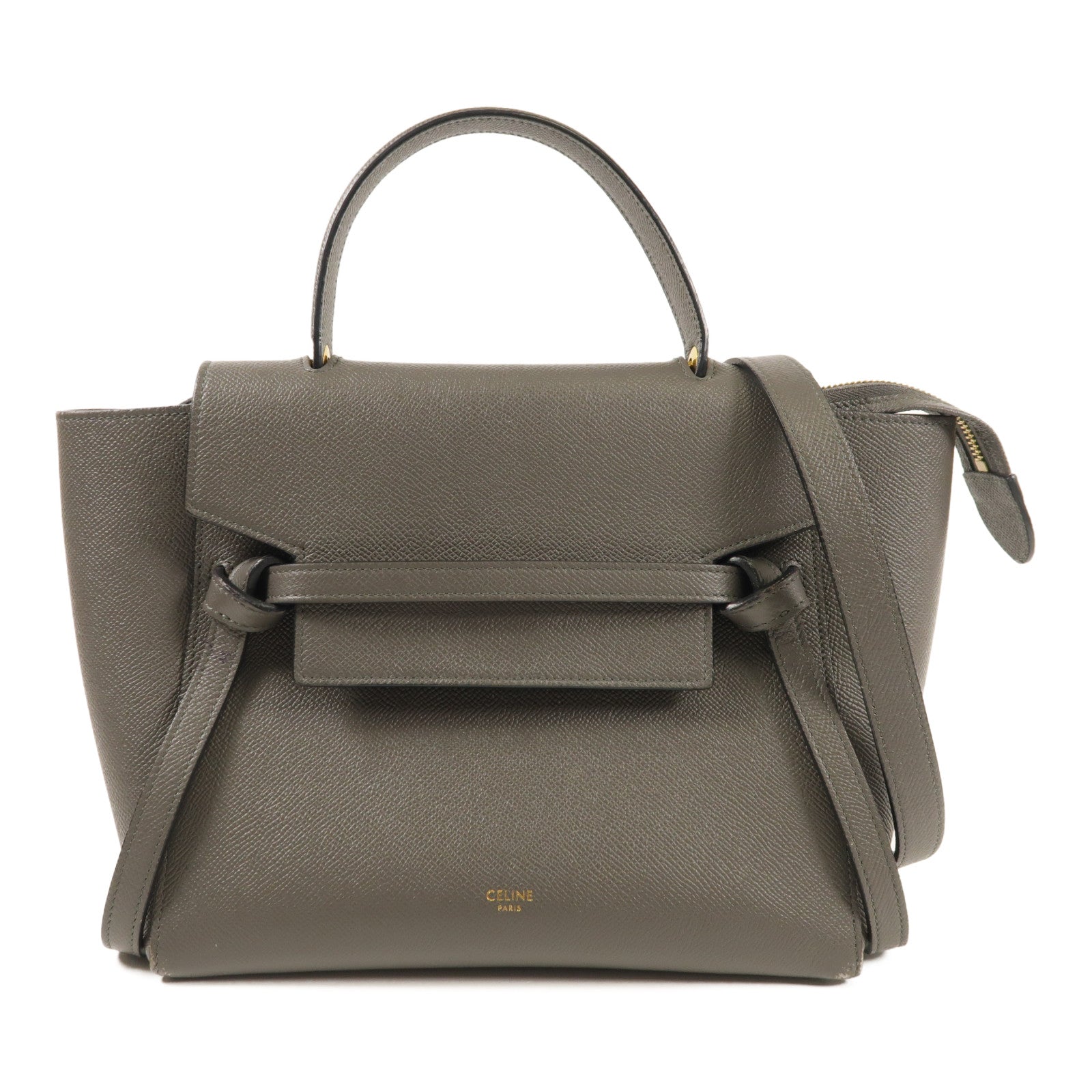 CELINE 牛皮皮革Belt Bag金扣手挽肩背兩用袋