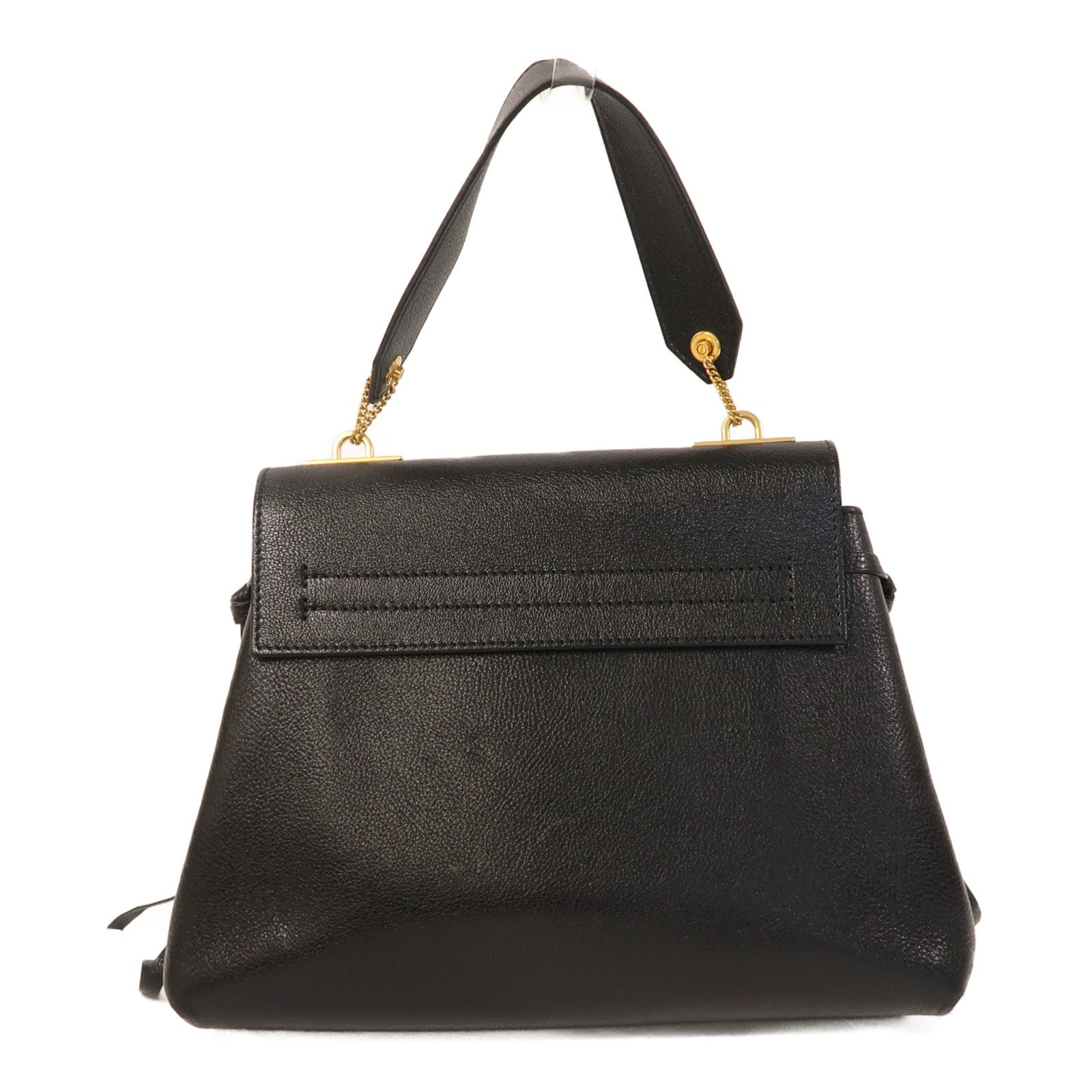 Valentino 牛皮皮革2way Shoulder Bag金扣手挽肩背兩用袋黑色