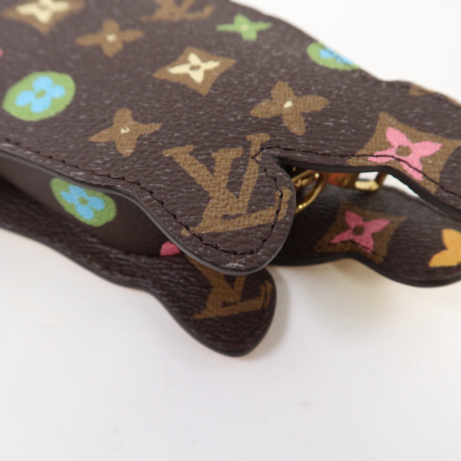 LOUIS VUITTON Monogram Craggy Dog On Strap金扣肩背袋啡色