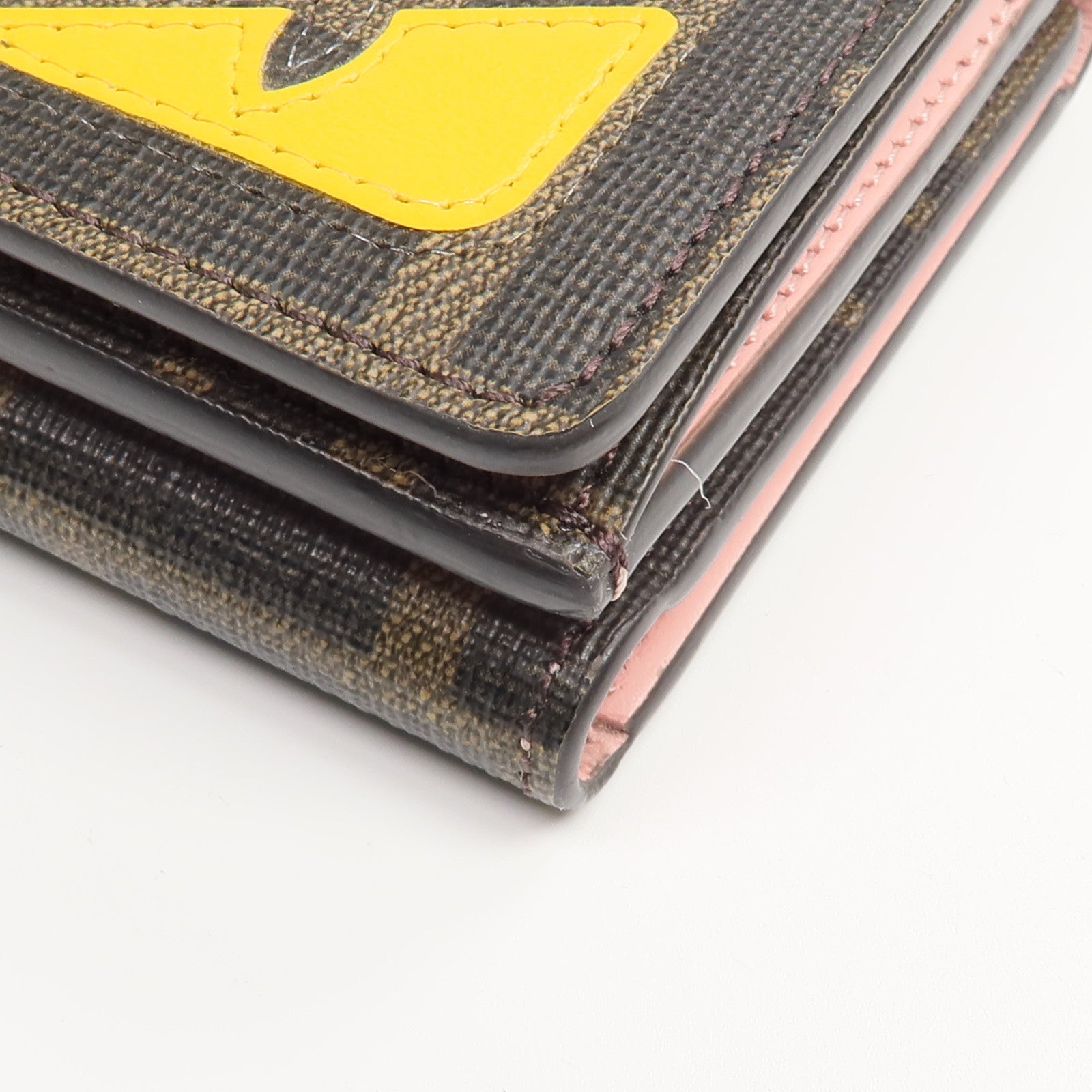 FENDI 塗層帆布Monster Eyes Wallet錢包