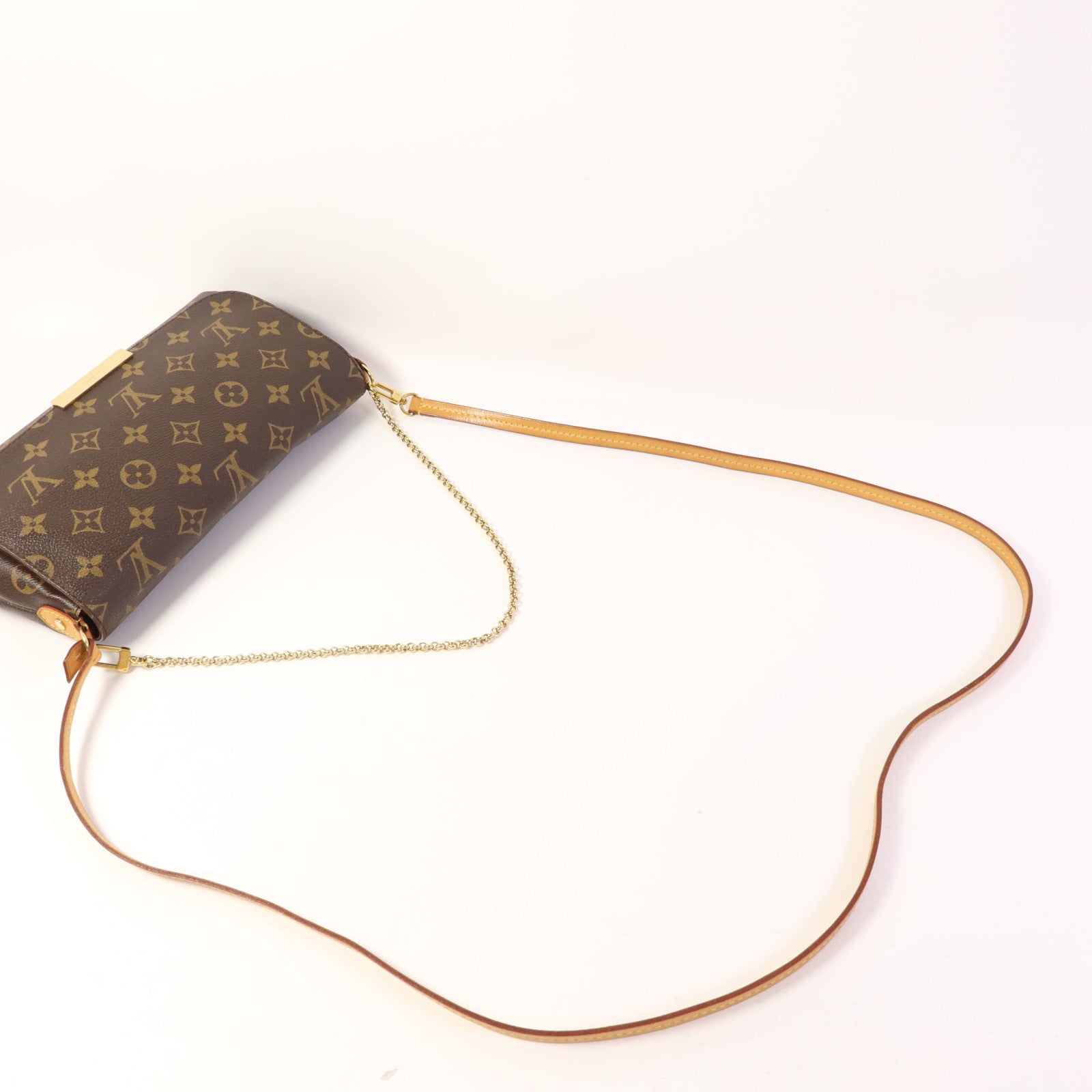 LOUIS VUITTON Monogram Favorite MM金扣手挽肩背兩用袋