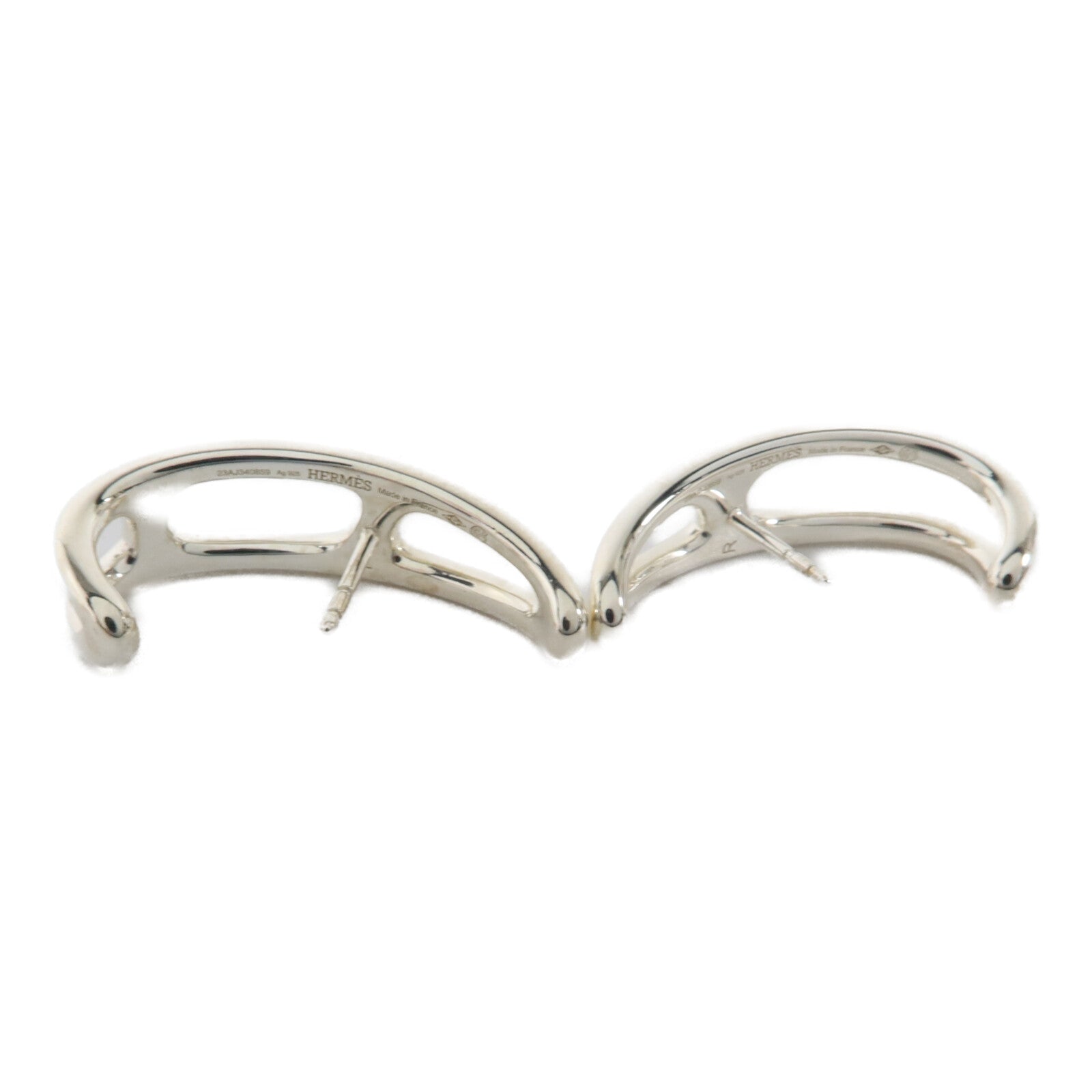 HERMES 純銀Chaine D'Ancre Punk Earrings耳環