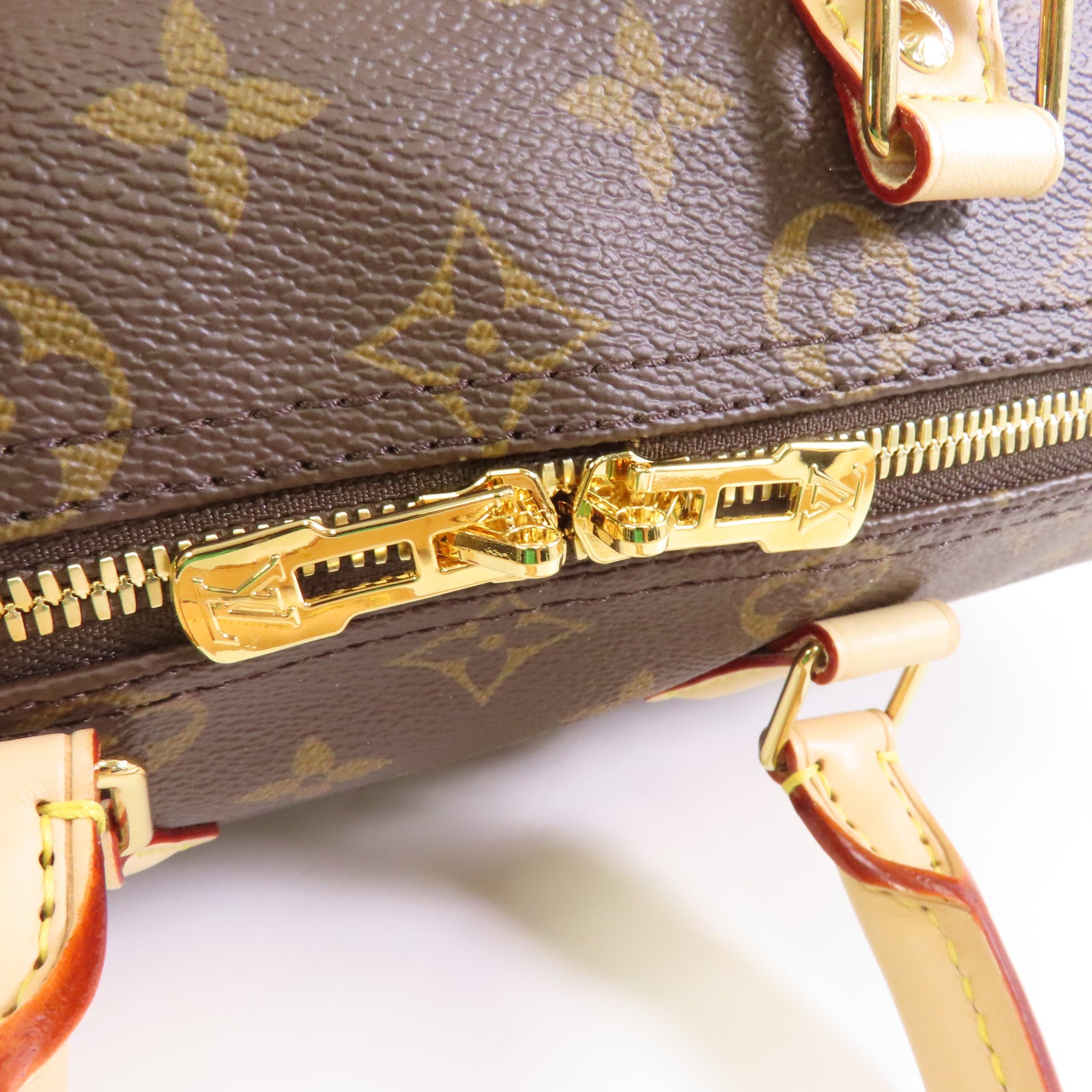 LOUIS VUITTON Monogram Speedy Bandouliere 25金扣手挽肩背兩用袋棕色