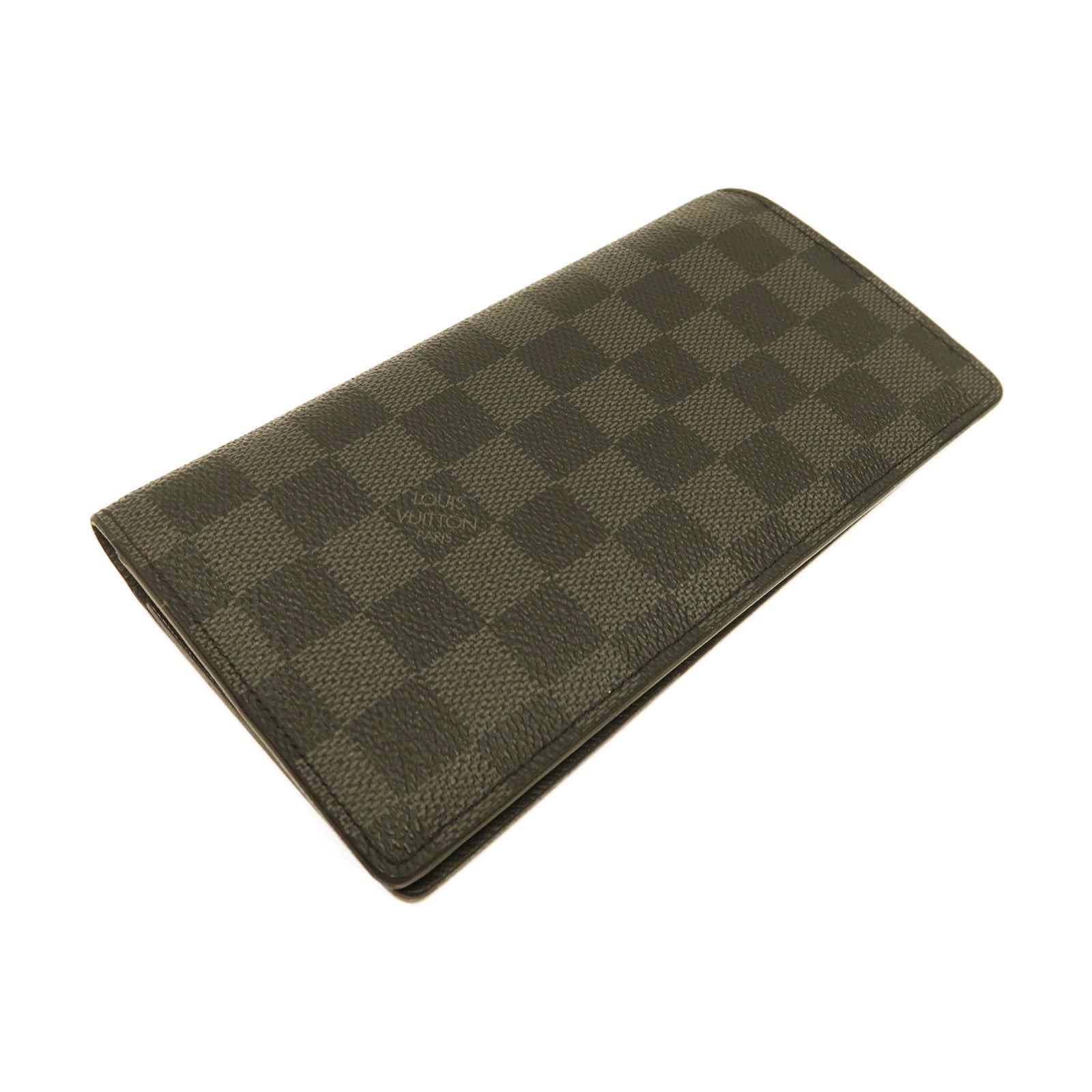 LOUIS VUITTON 【激減優惠】Damier Graphite Brazza Wallet長錢包黑色