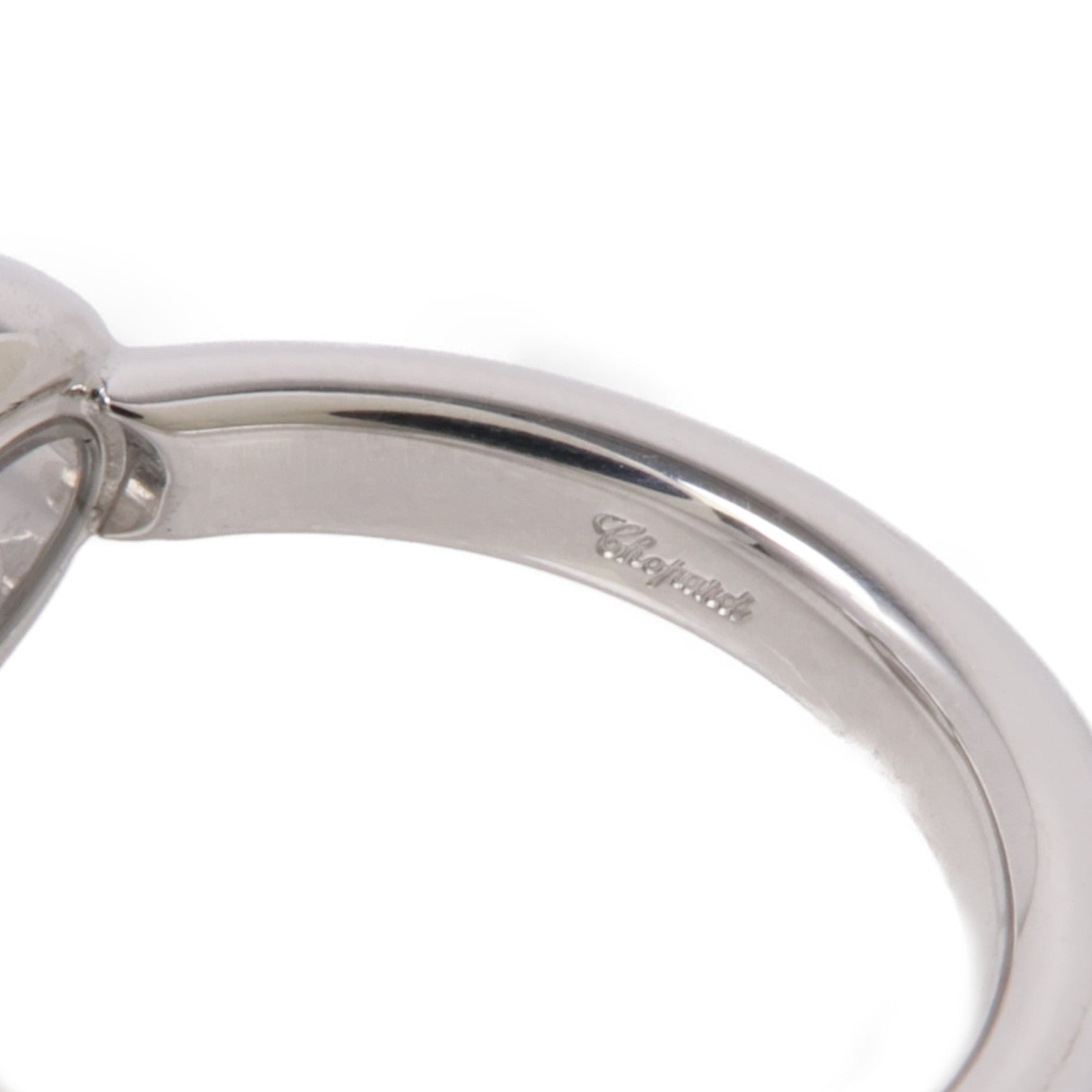 Chopard 18K白金Happy Diamond Ring鑽石戒指US#5