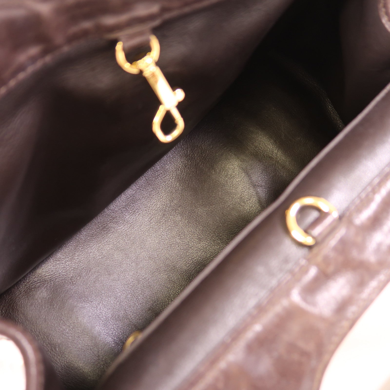 LOUIS VUITTON 牛皮皮革/PVC Cabas Charms Rare金扣肩背袋
