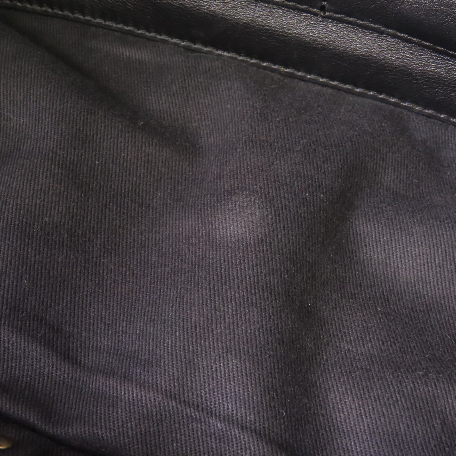 VALENTINO GHW 2 Way Shoulder Bag Calfskin Leather Black