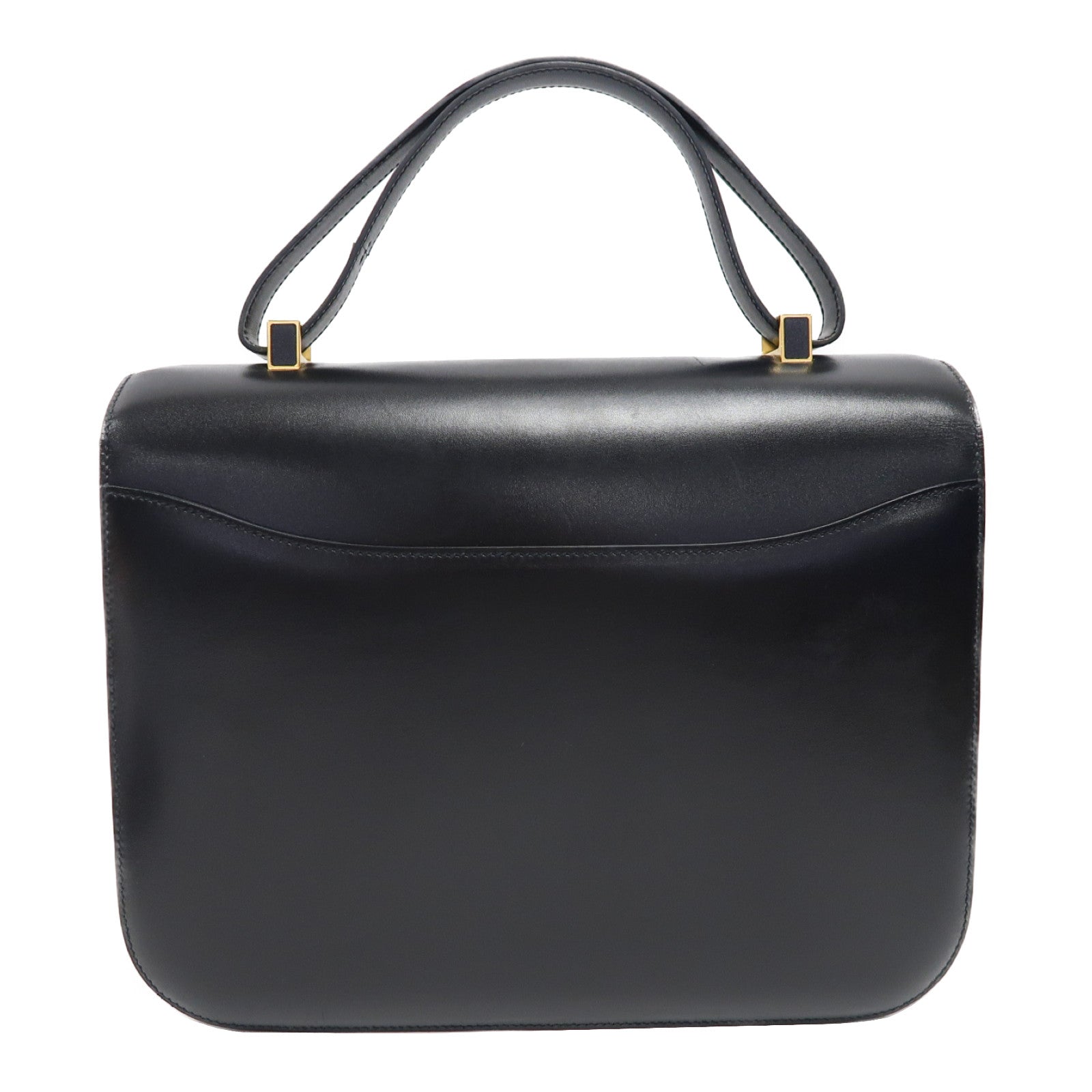 HERMES Box Calf皮革Constance 29金扣手挽袋黑色
