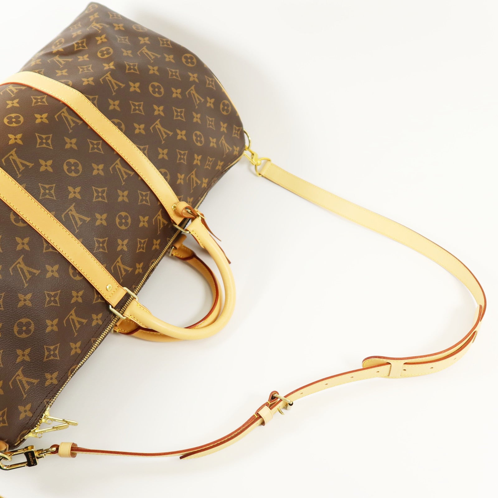 LOUIS VUITTON Monogram Keepall 50 Bandoulie金扣手挽肩背兩用袋