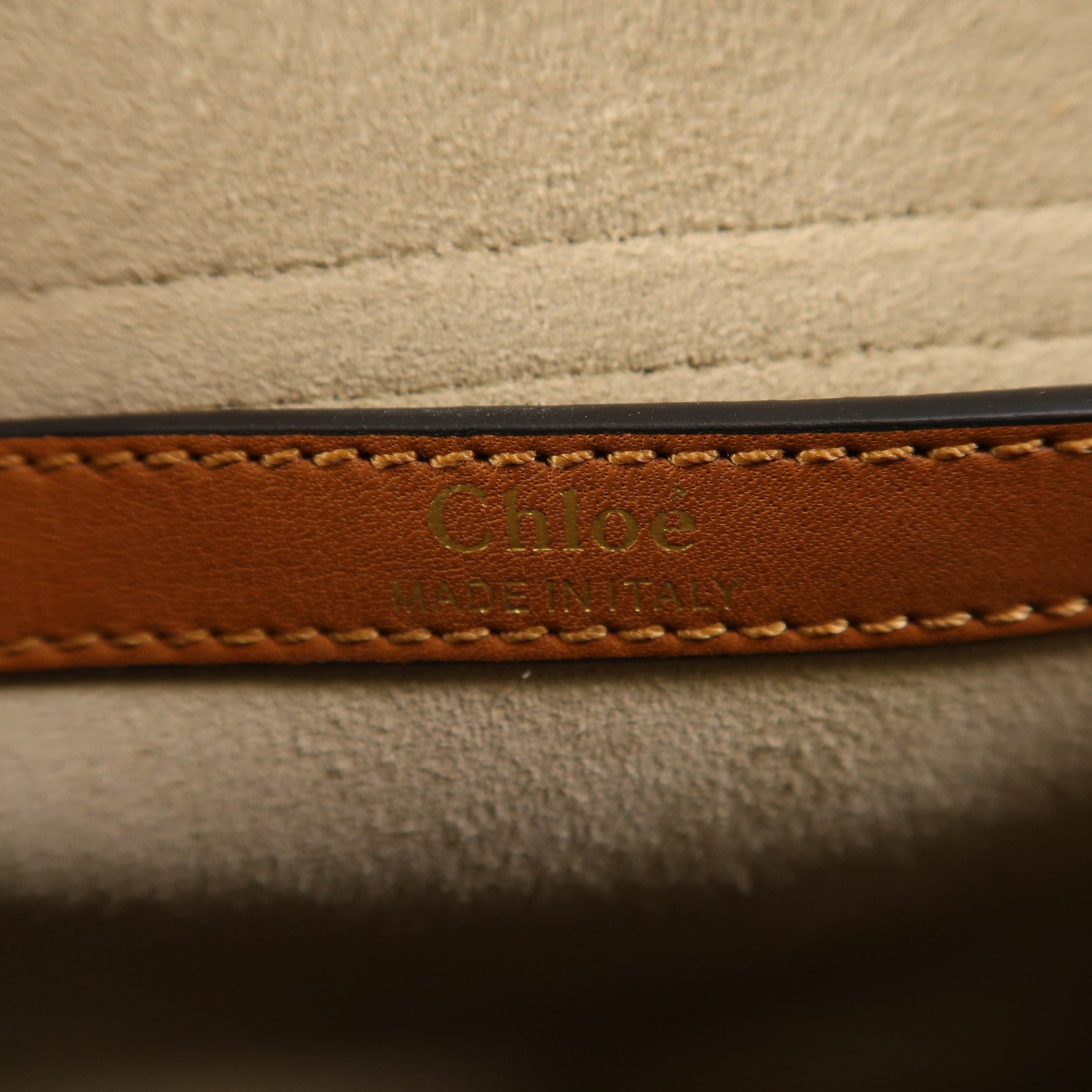 Chloe 牛皮皮革Hudson金扣肩背袋