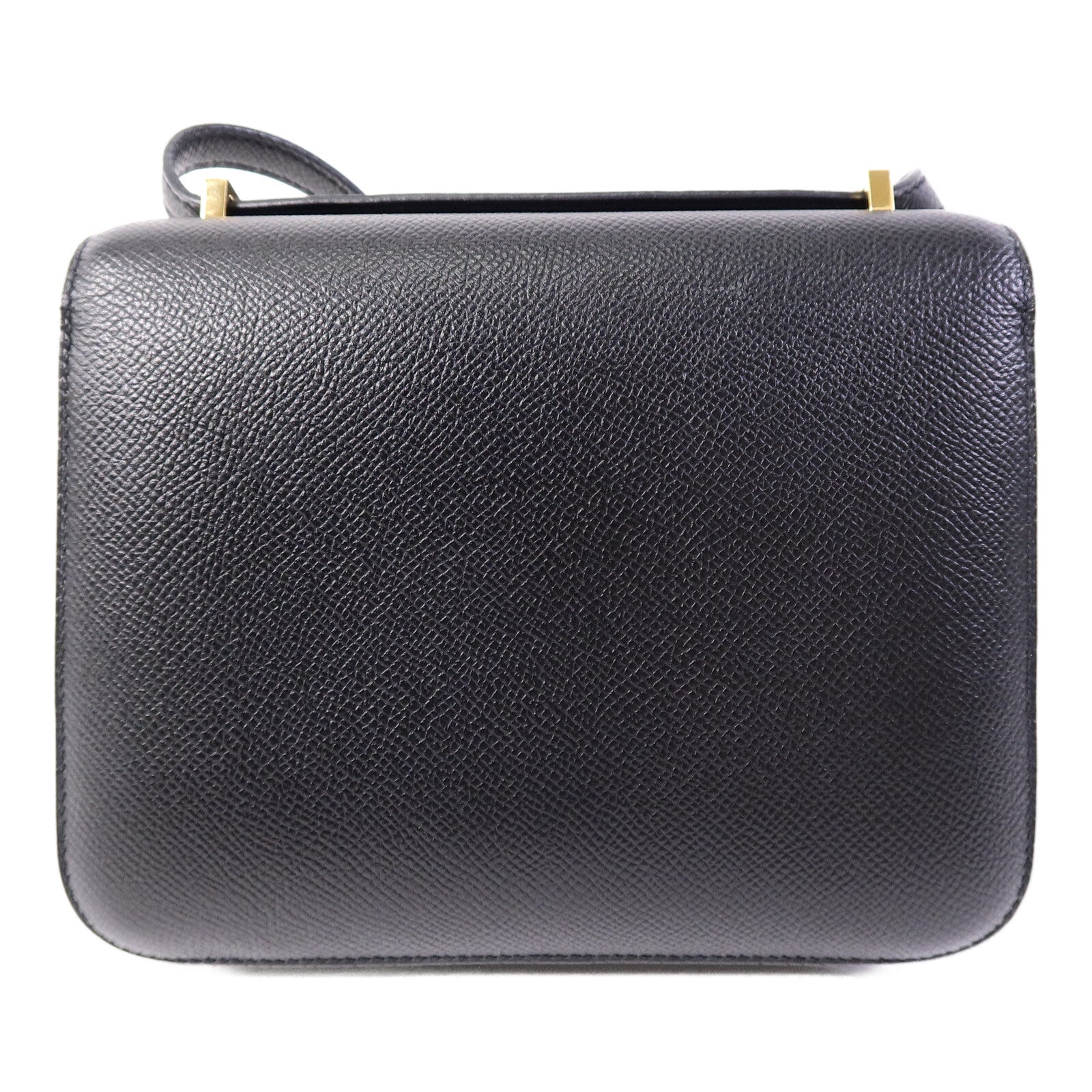 HERMES Epsom皮革Mini Constance肩背袋Noir