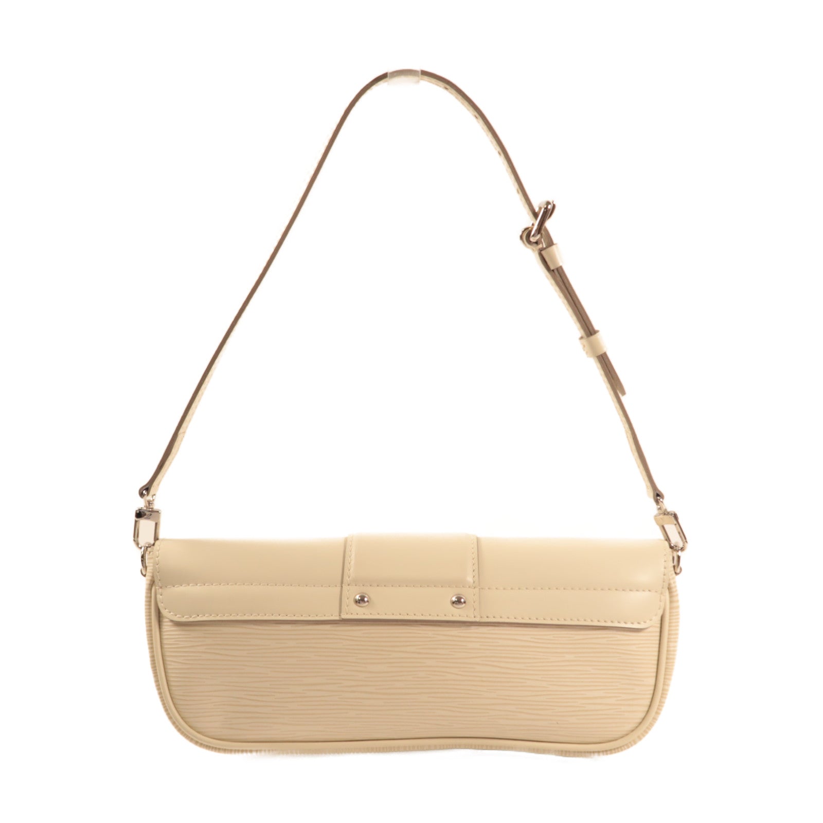 LOUIS VUITTON Epi Pochette Montaigne肩背袋白色