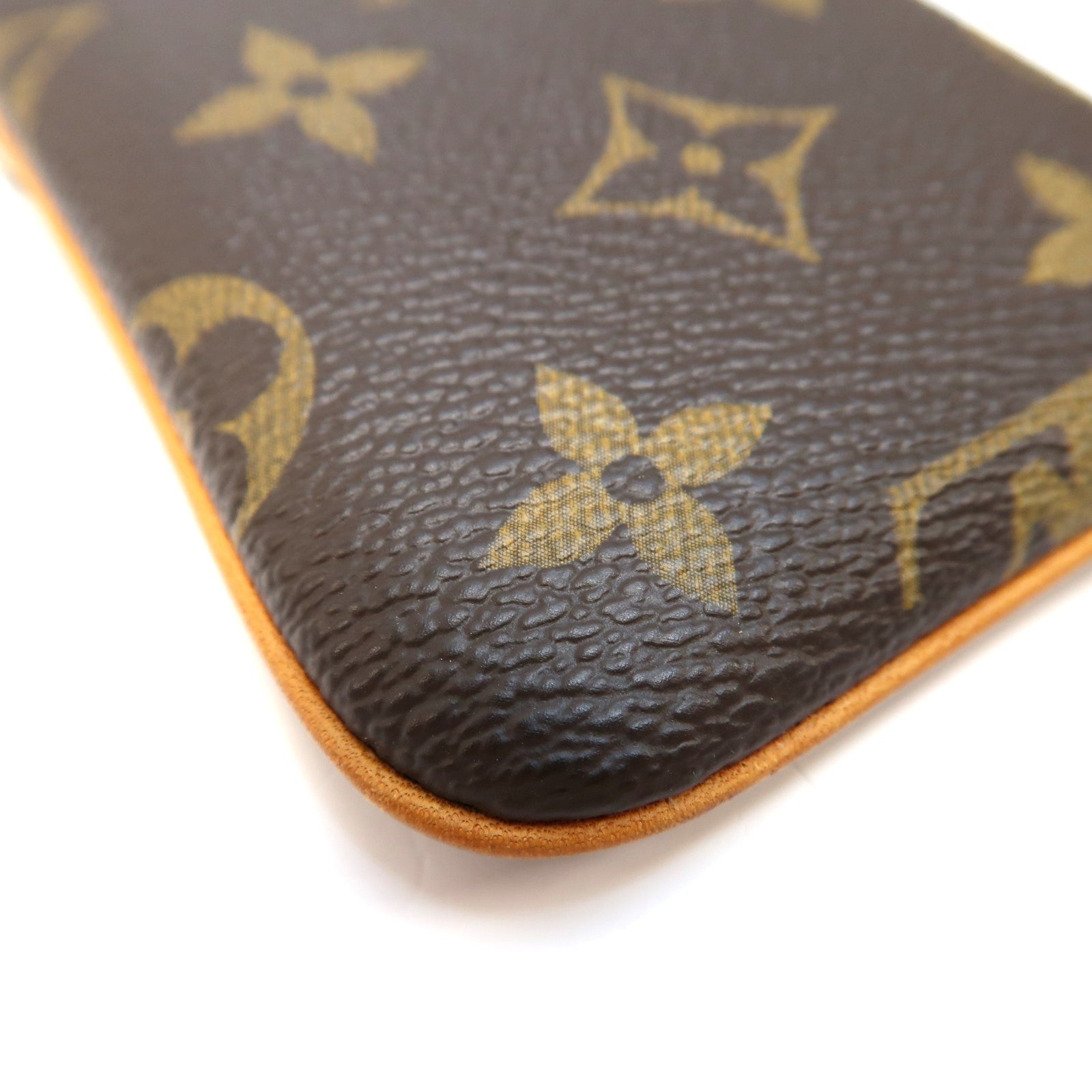 LOUIS VUITTON Monogram Phone Case金扣手機殼棕色