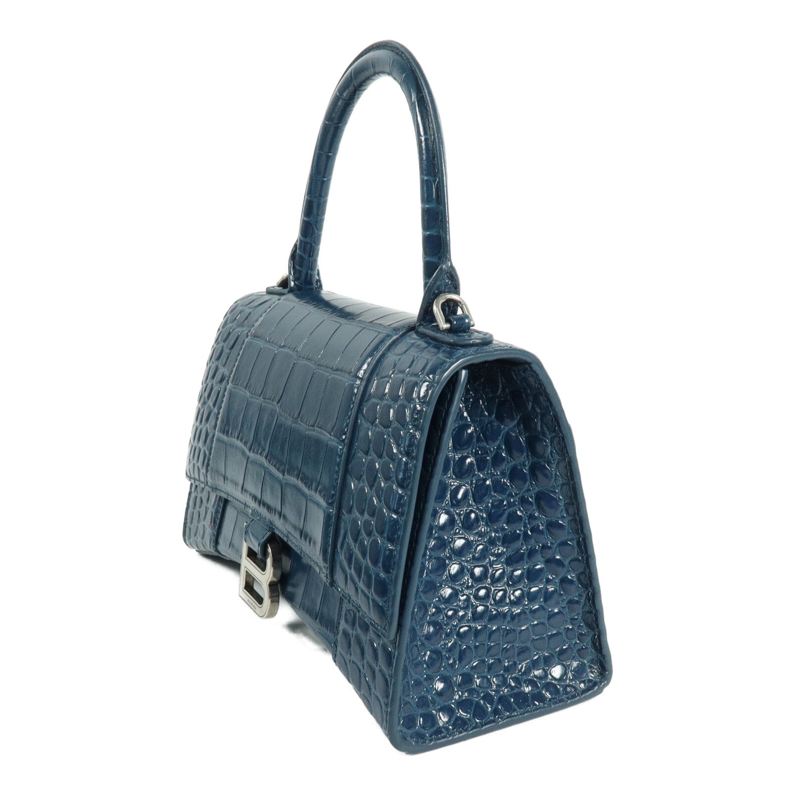 BALENCIAGA 壓花皮革Hourglass Small手挽肩背兩用袋