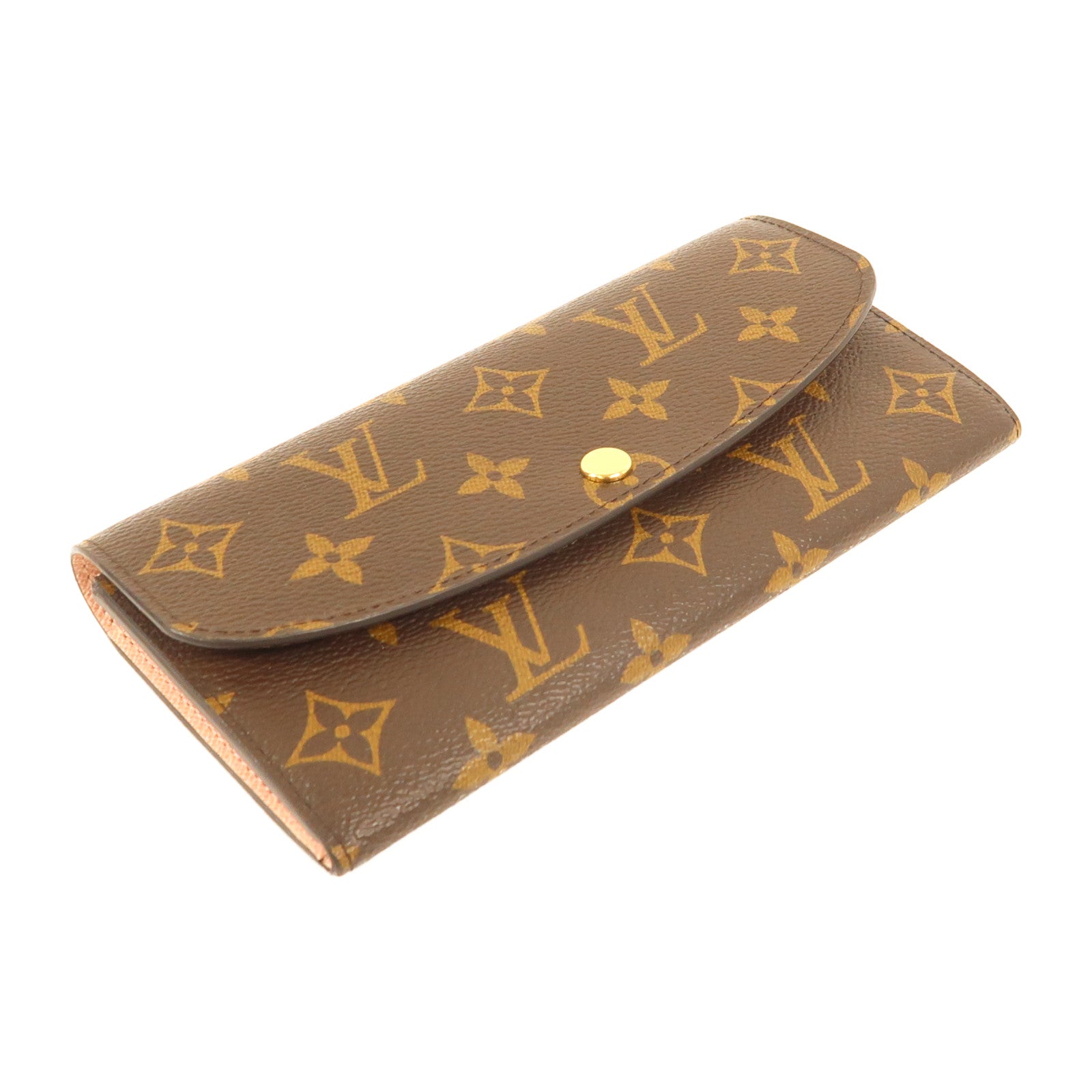 LOUIS VUITTON Monogram Emilie金扣長錢包