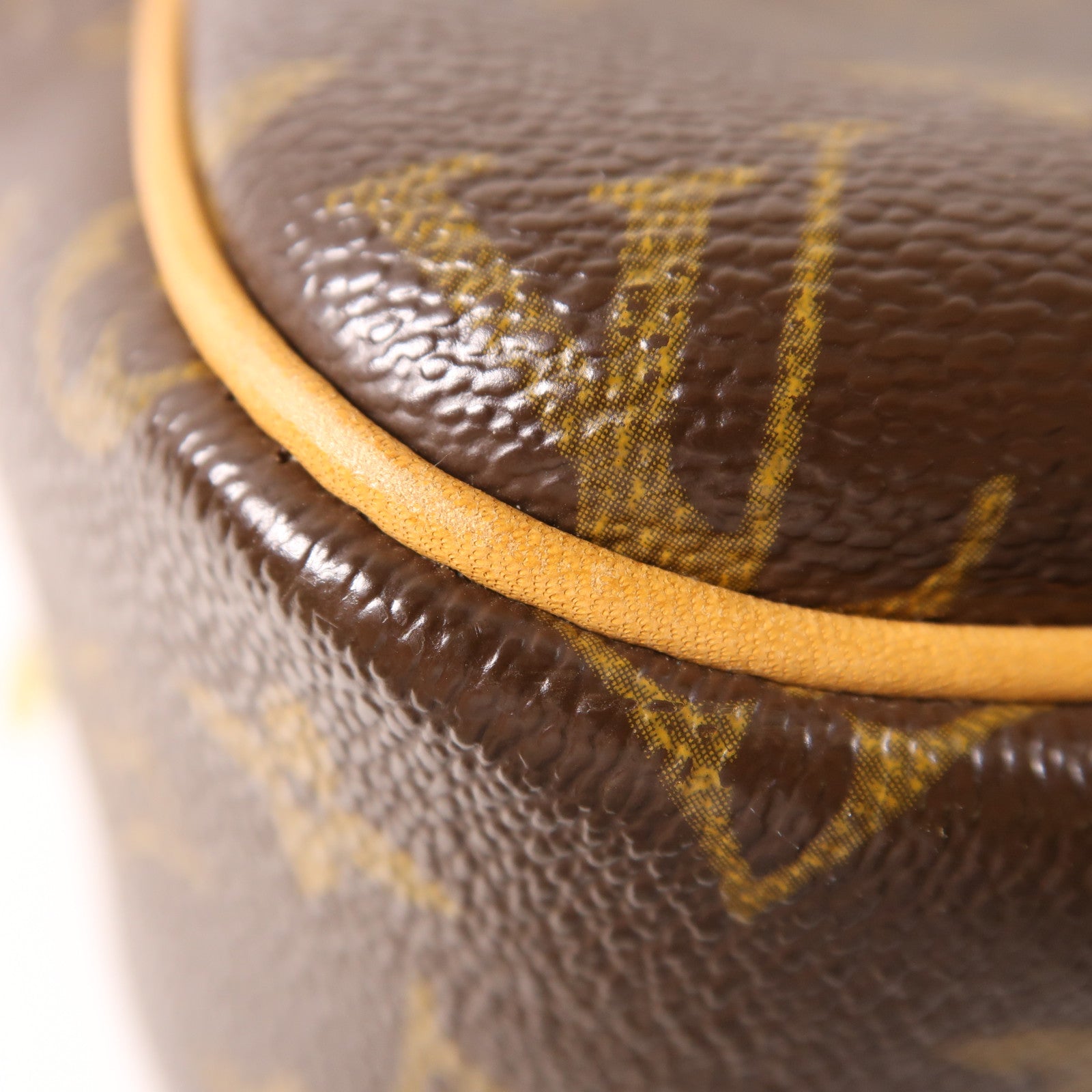 LOUIS VUITTON Monogram Reporter PM金扣肩背袋棕色