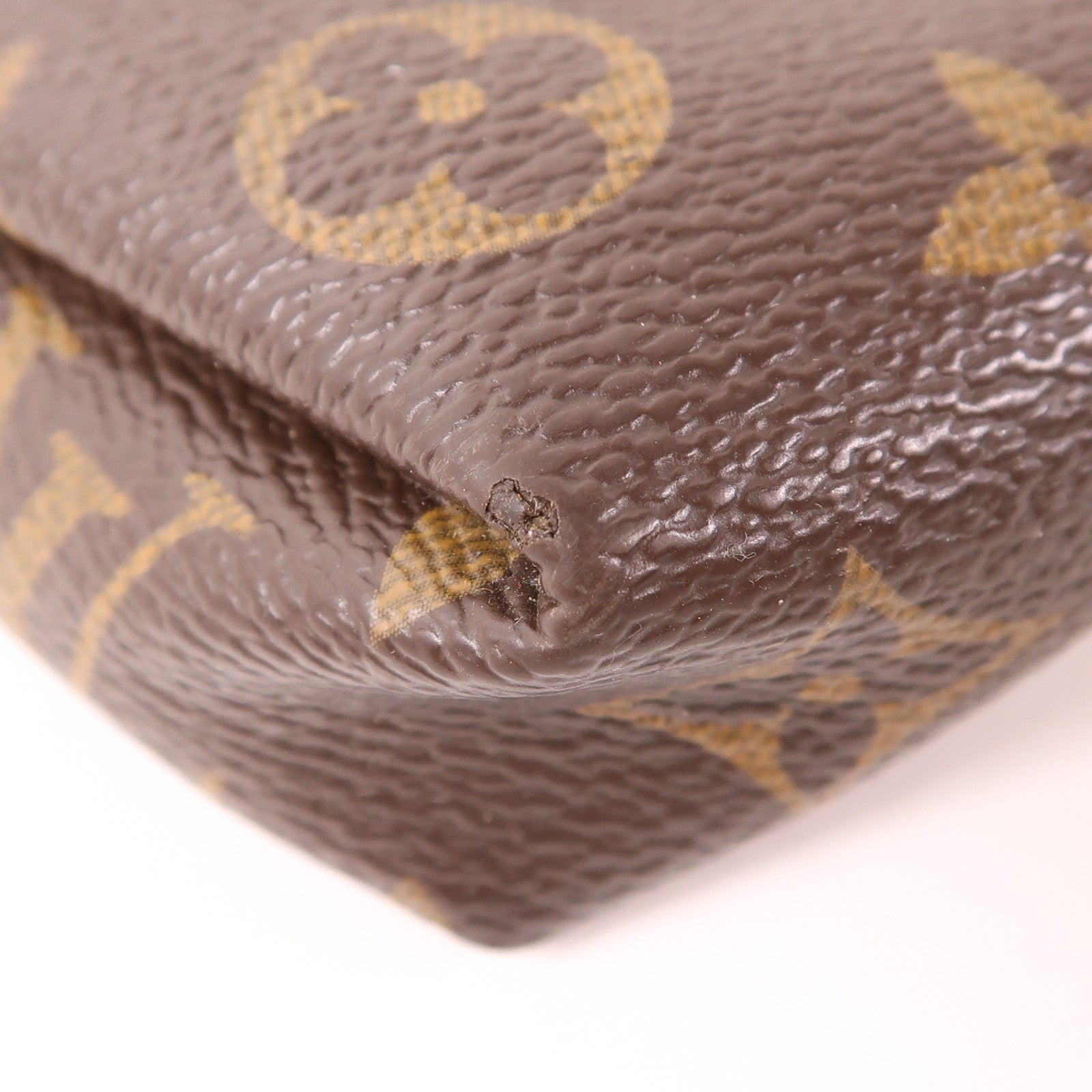 LOUIS VUITTON LV GHW Pallas Clutch Shoulder Bag M41639 Monogram Brown/Black