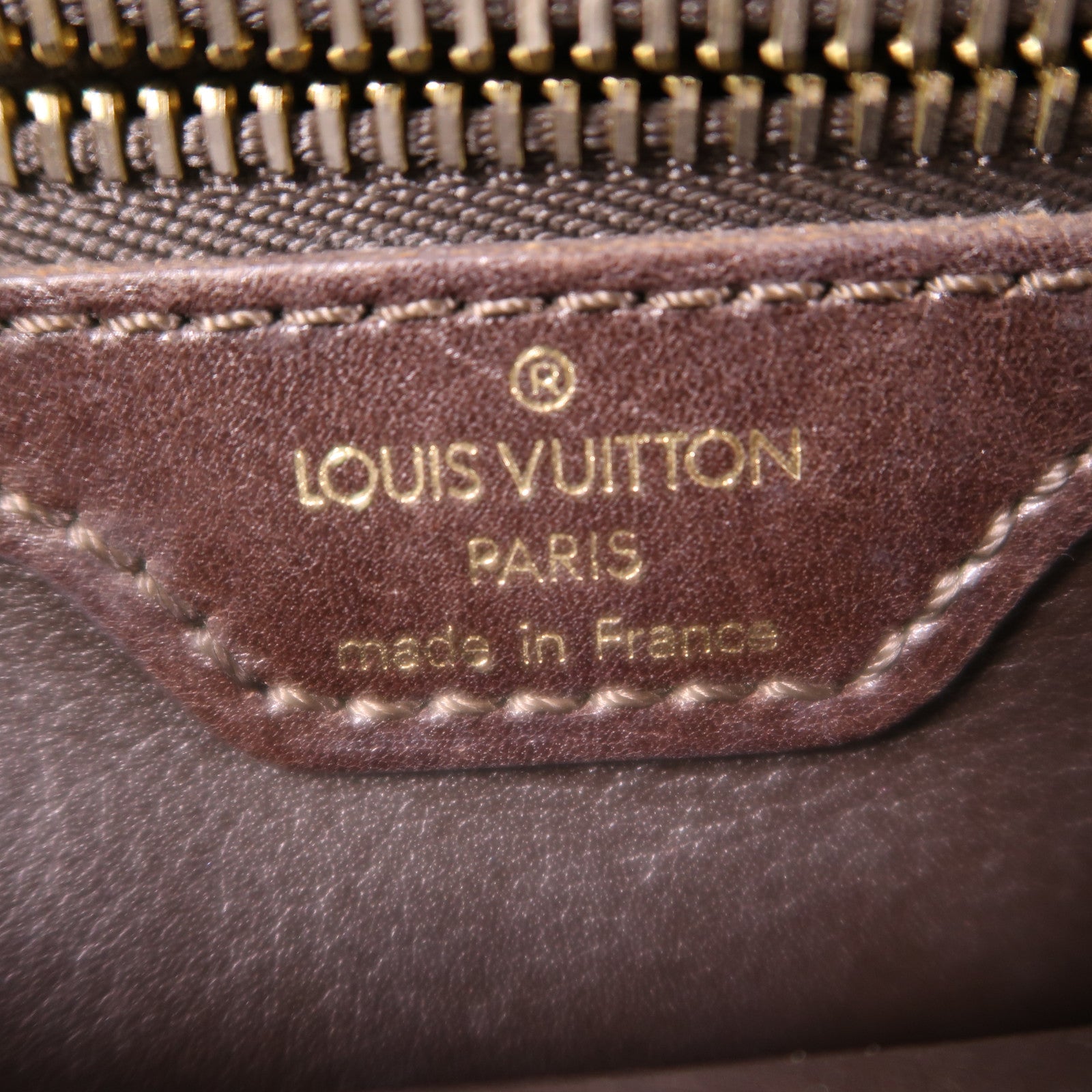 LOUIS VUITTON 牛皮皮革/PVC Cabas Charms Rare金扣肩背袋