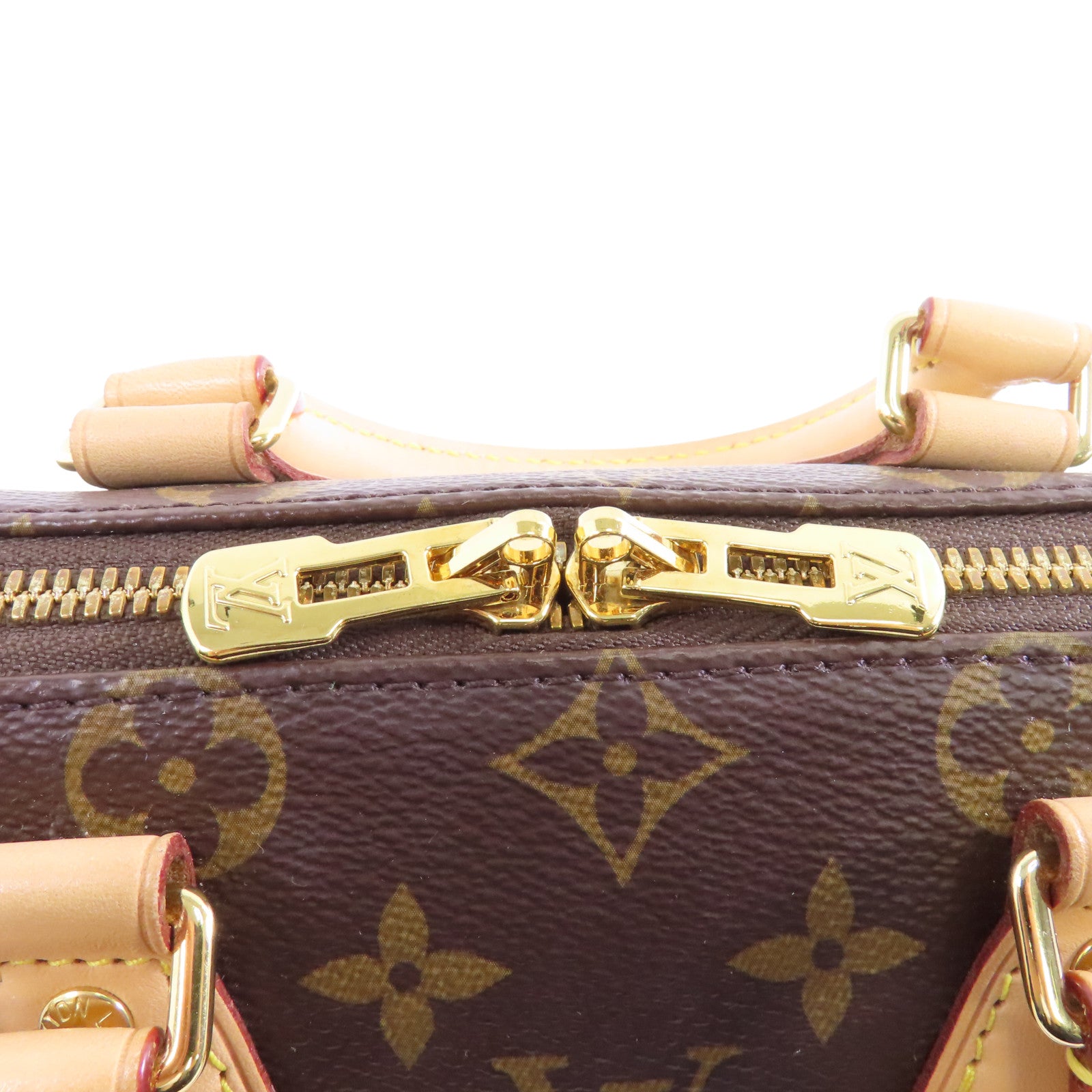 LOUIS VUITTON Monogram Speedy 20金扣手挽肩背兩用袋啡色
