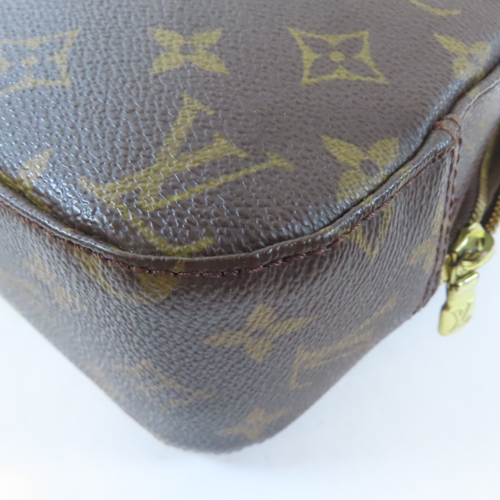 LOUIS VUITTON Monogram Spontini金扣手挽肩背兩用袋啡色