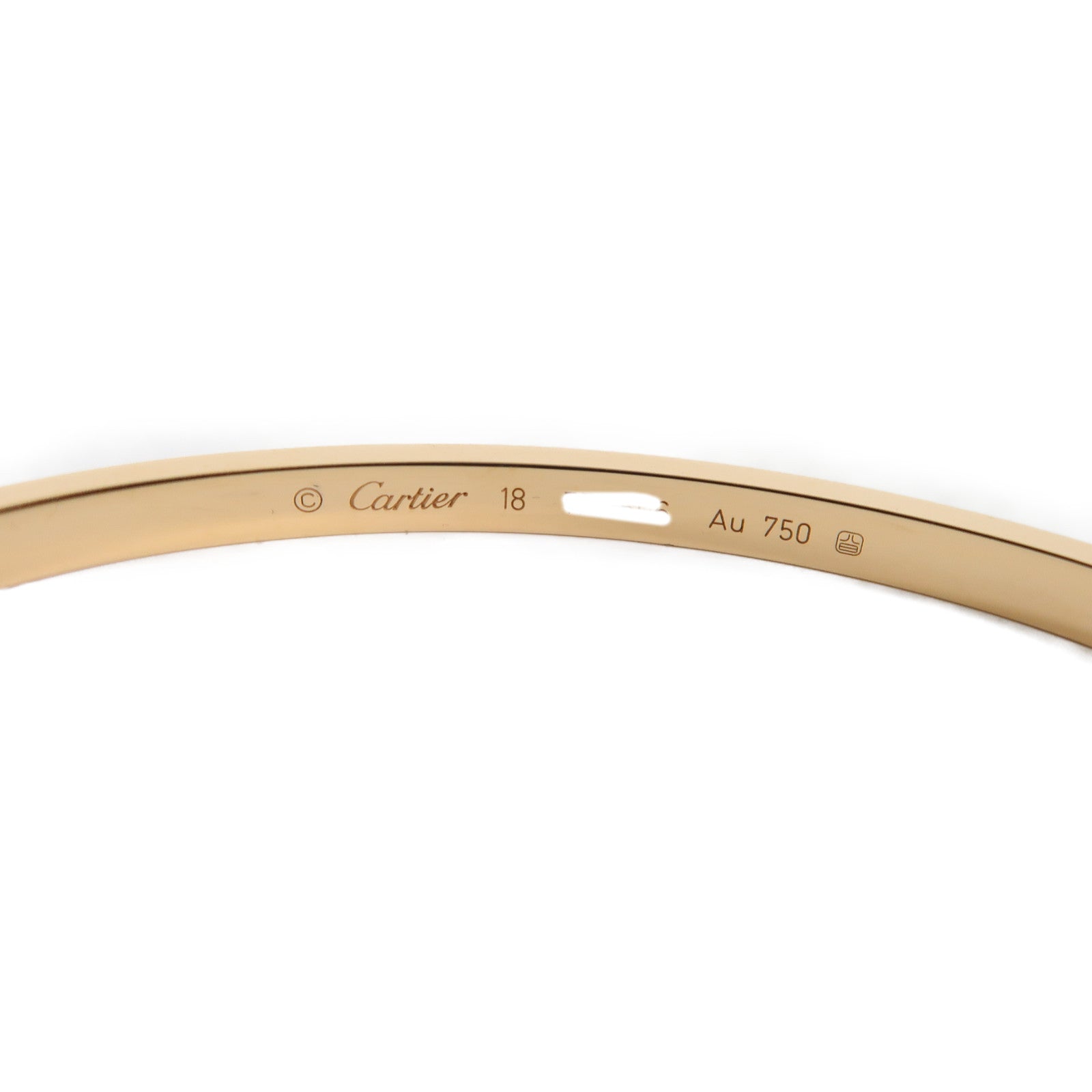 CARTIER 18K玫瑰金Love Bracelet手鐲玫瑰金色