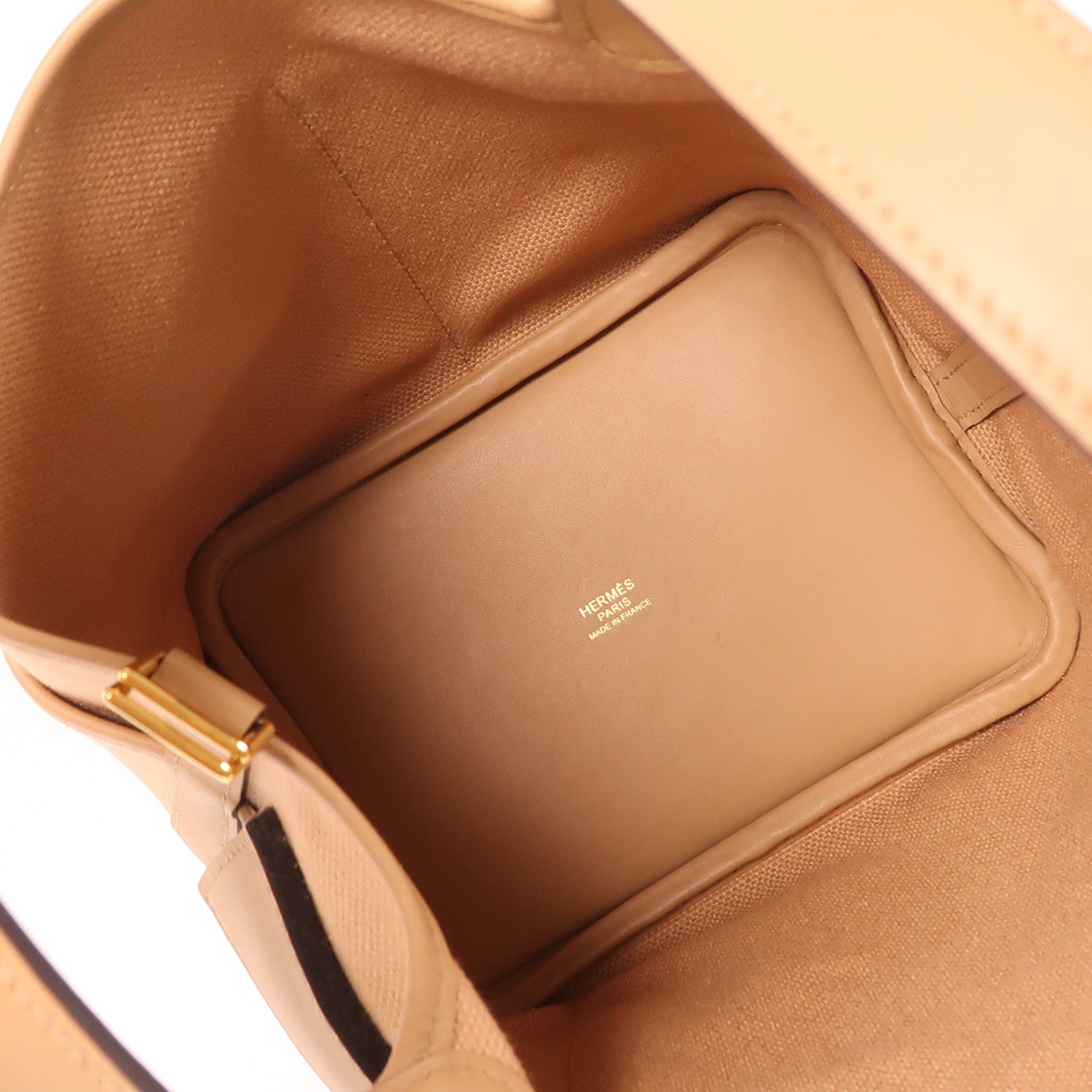 HERMES 帆布/Swift皮革 Picotin PM Cargo金扣手挽袋Chai