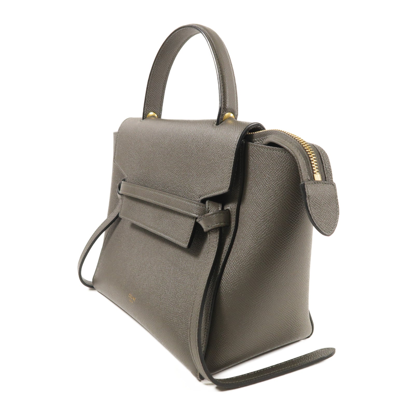 CELINE 牛皮皮革Belt Bag金扣手挽肩背兩用袋