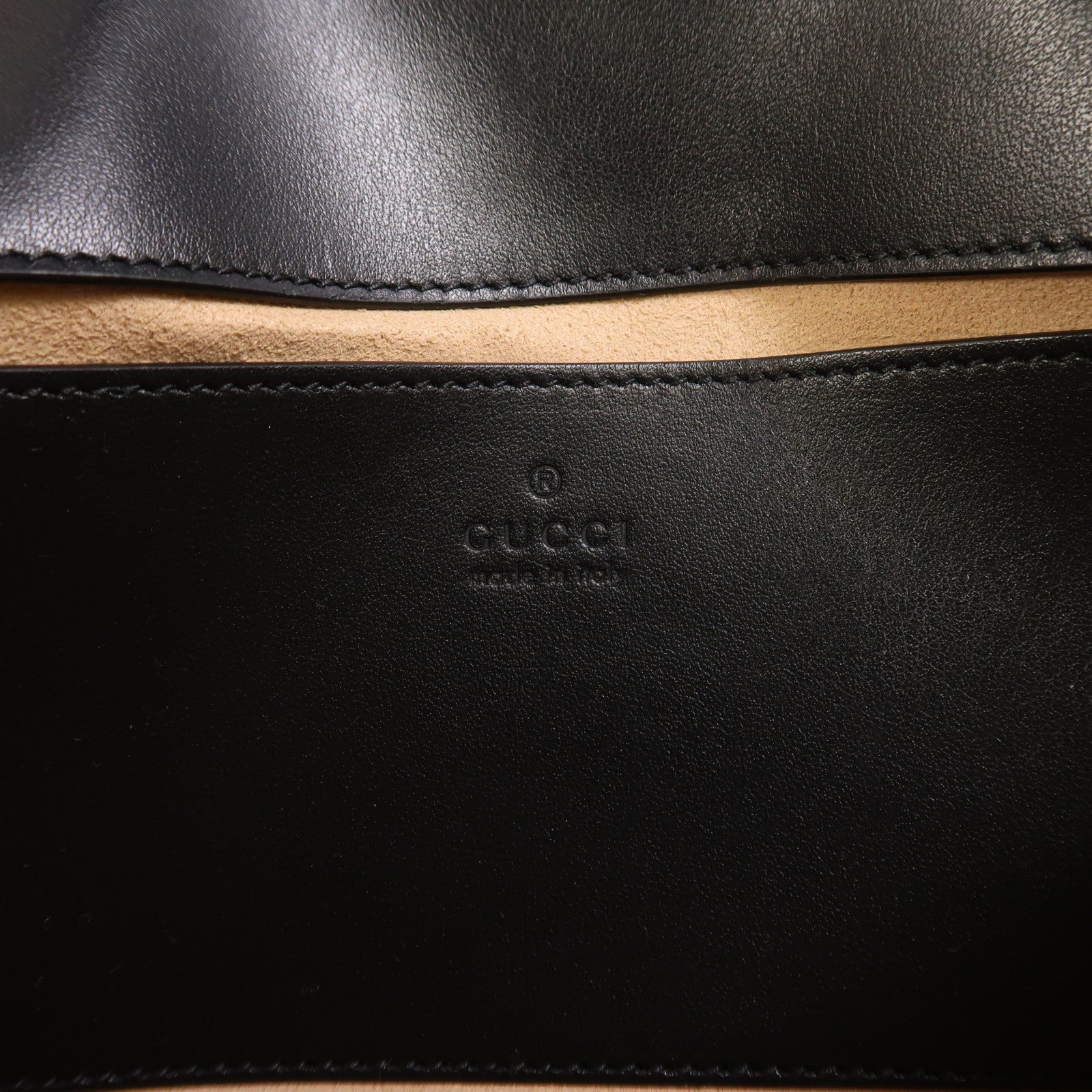GUCCI 牛皮皮革GG Marmont Small金扣鏈帶肩背袋