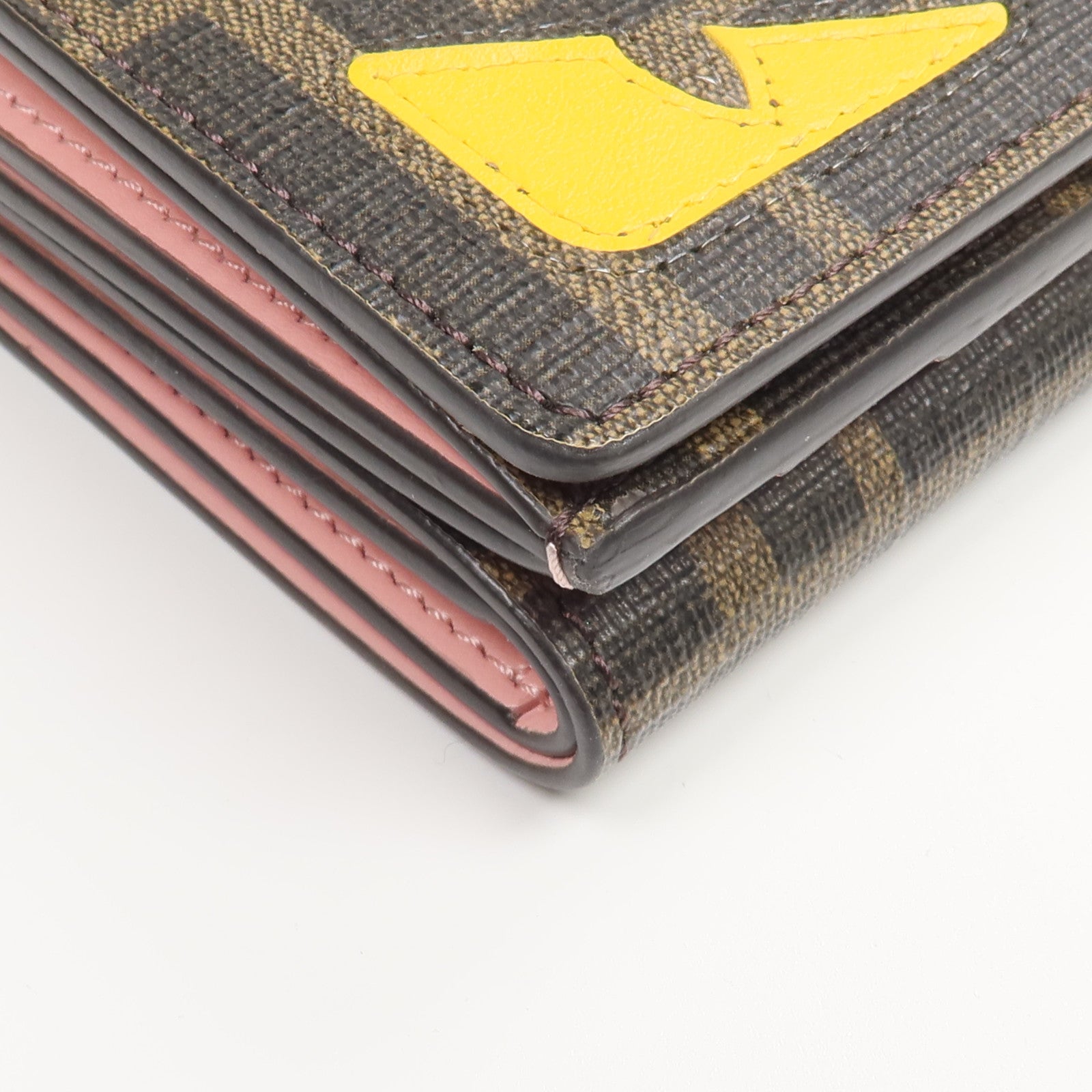 FENDI 塗層帆布Monster Eyes Wallet錢包