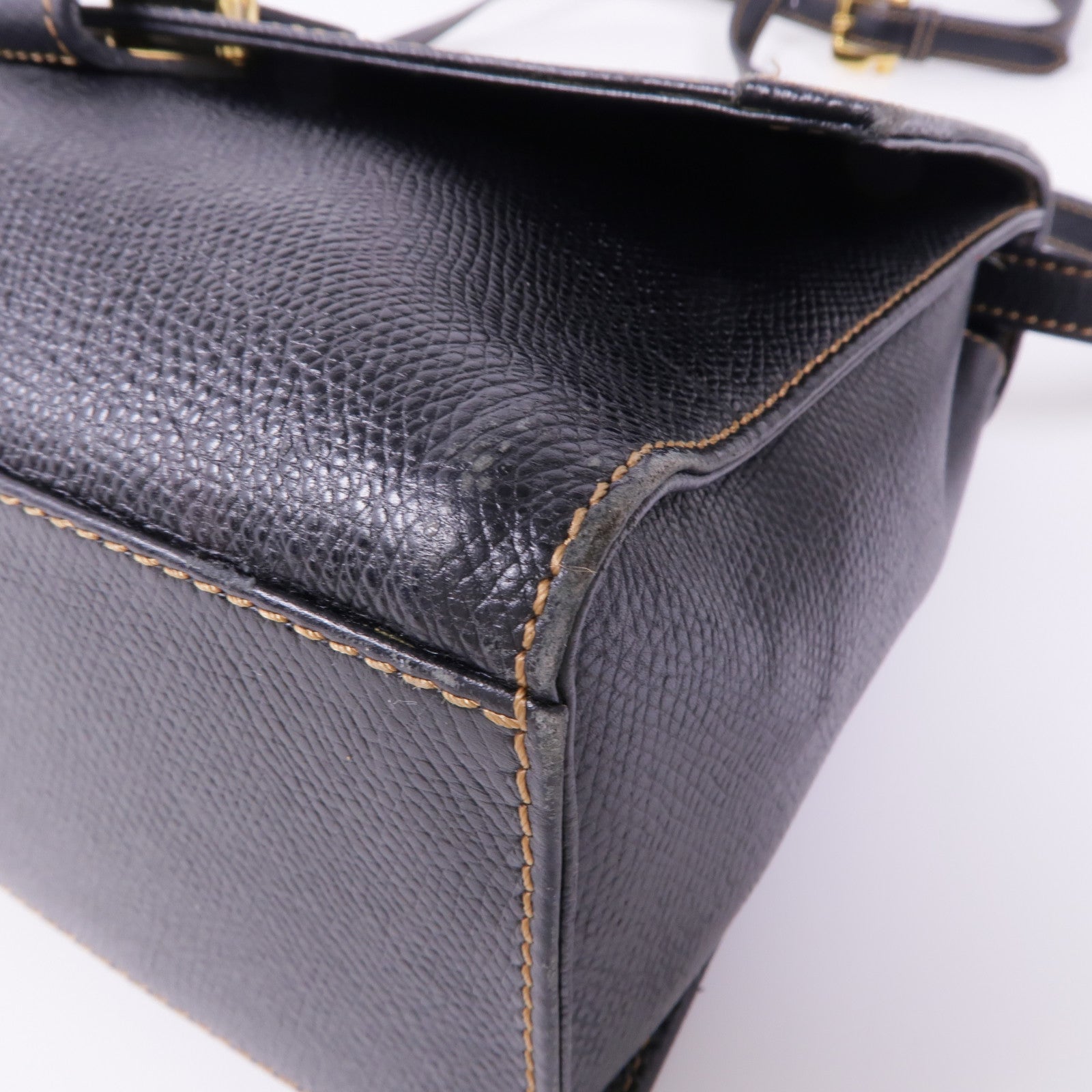 LOEWE 牛皮皮革2way Shoulder Bag金扣手挽肩背兩用袋