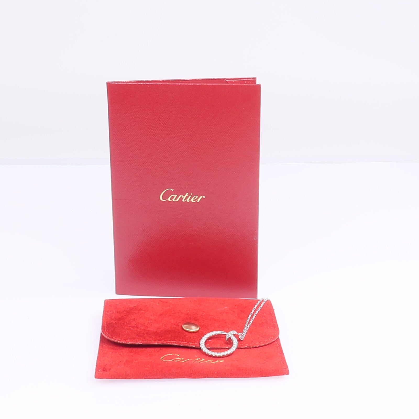 CARTIER 18K白金Juste un Clou Pendant鑽石項鍊