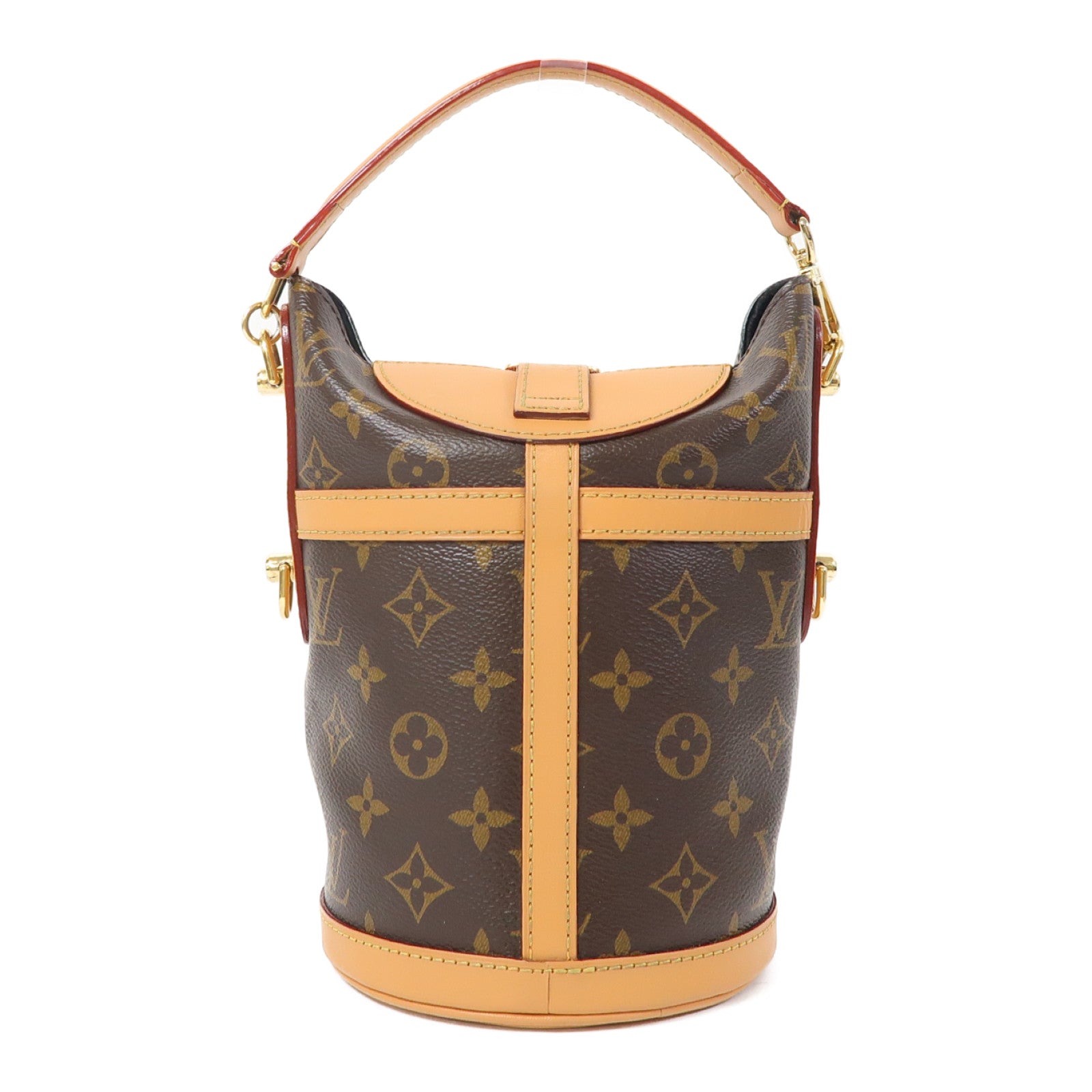 LOUIS VUITTON 【激減優惠】Monogram Duffle金扣手挽肩背兩用袋啡色