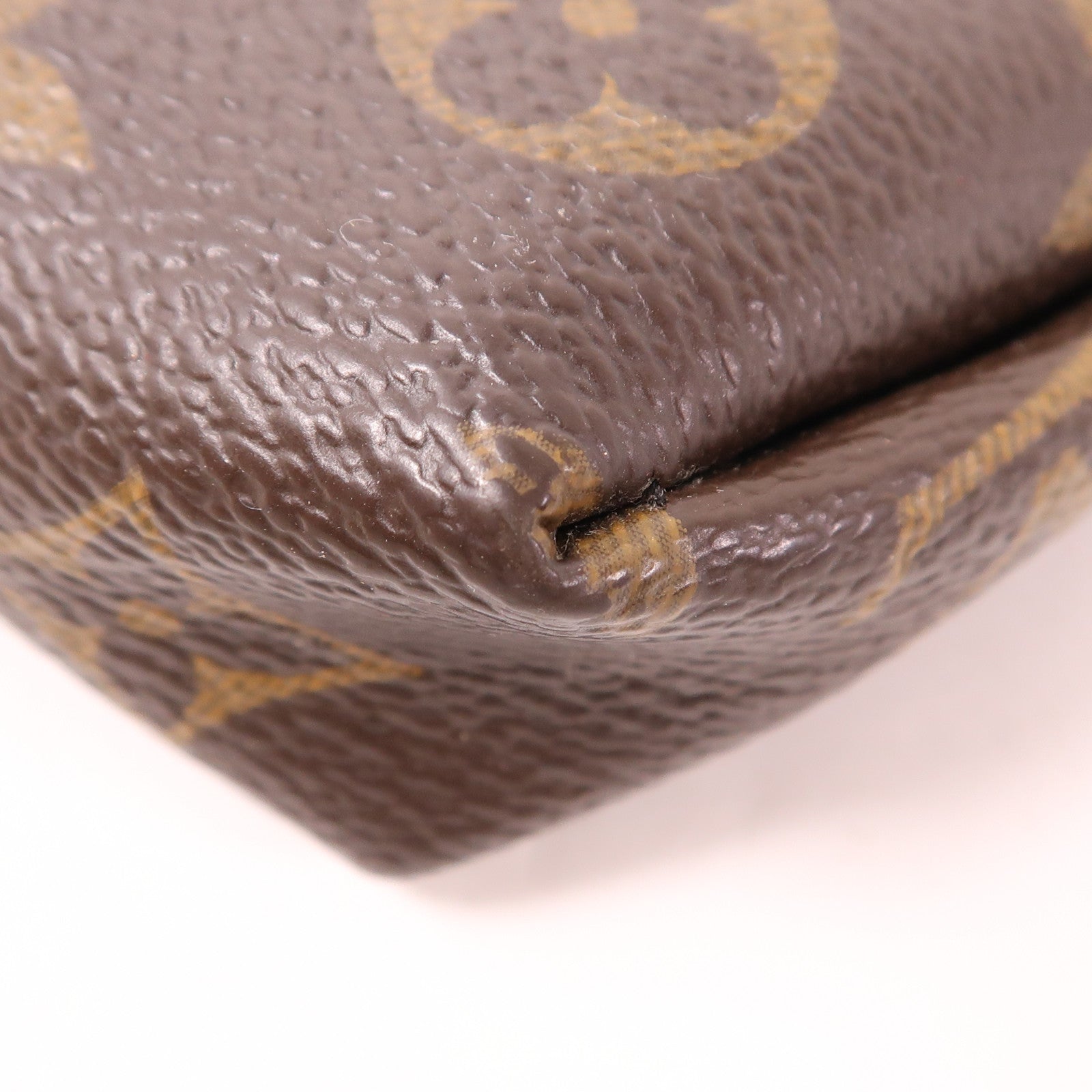 LOUIS VUITTON LV GHW Pallas Clutch Shoulder Bag M41639 Monogram Brown/Black