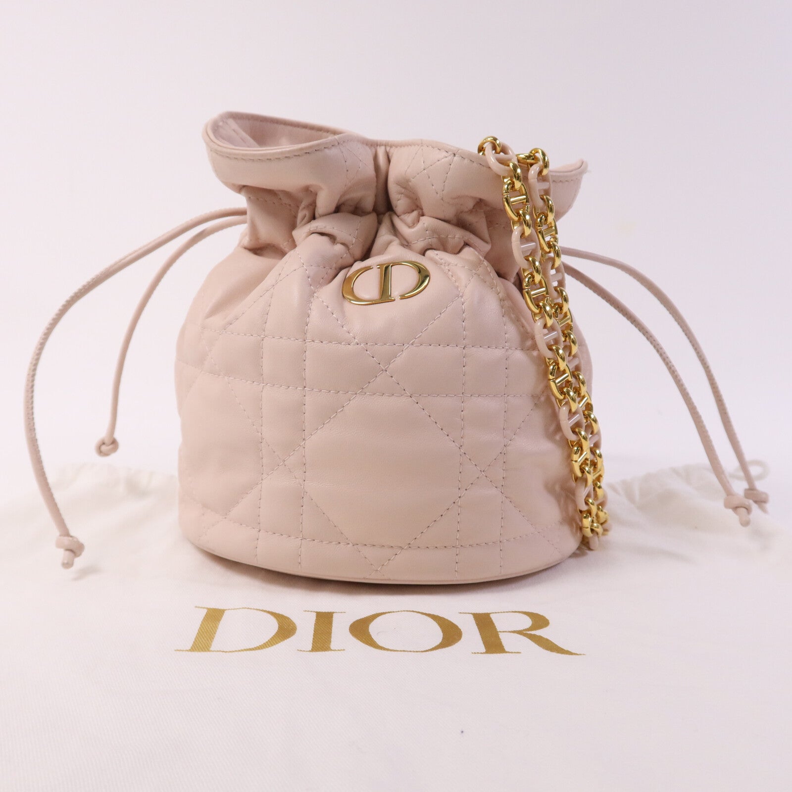 Dior 【激減優惠】羊皮皮革Miss Caro金扣肩背袋