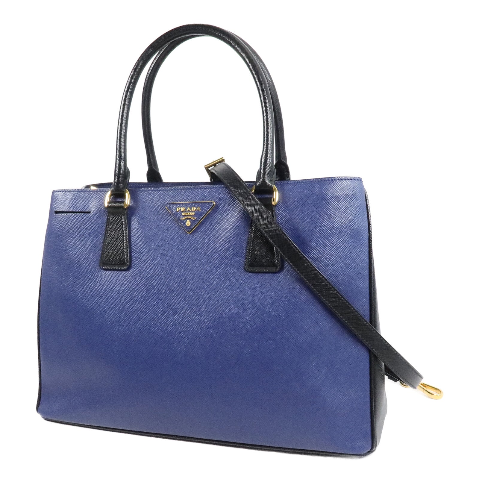 PRADA 牛皮皮革Galleria Saffiano Lux手挽肩背兩用袋