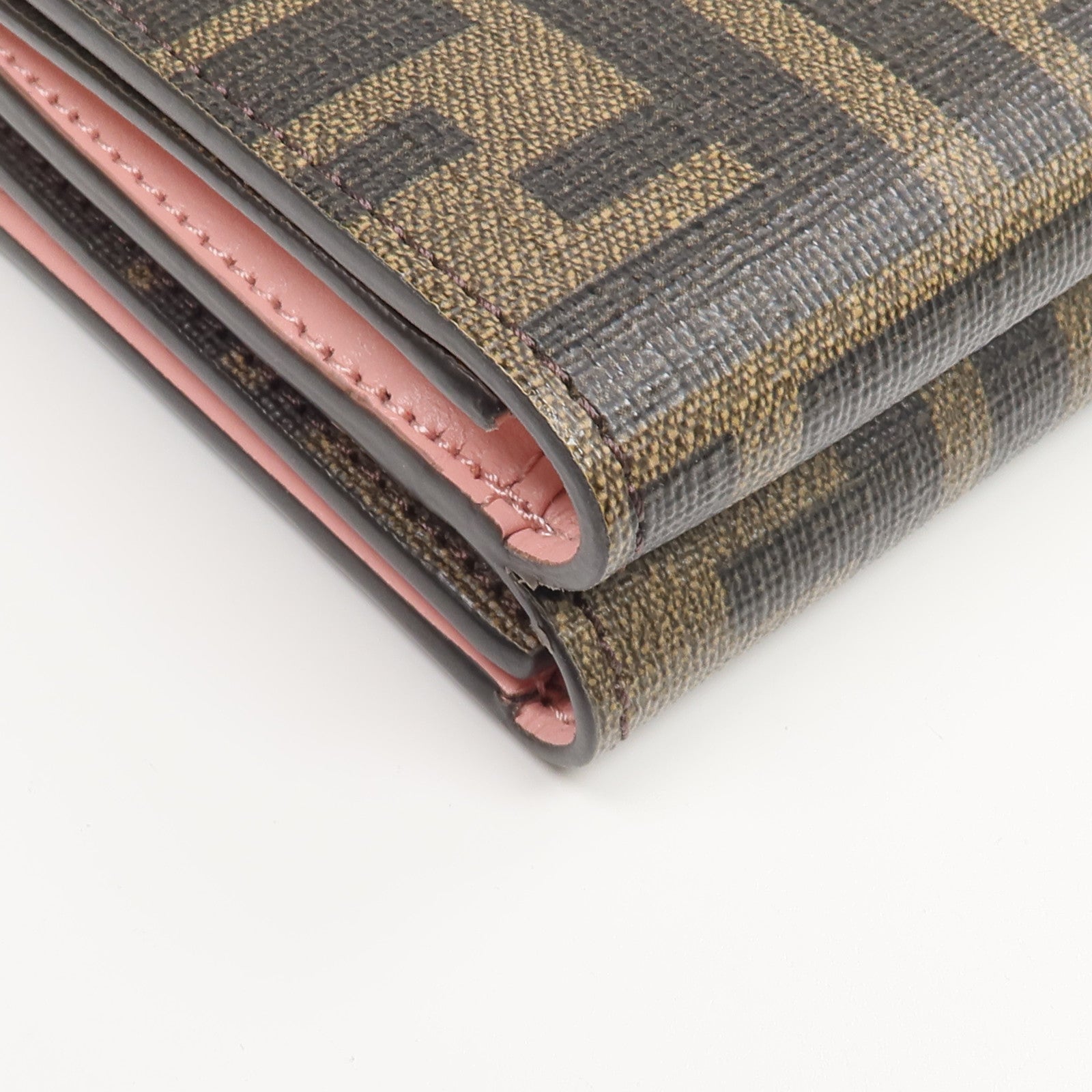 FENDI 塗層帆布Monster Eyes Wallet錢包