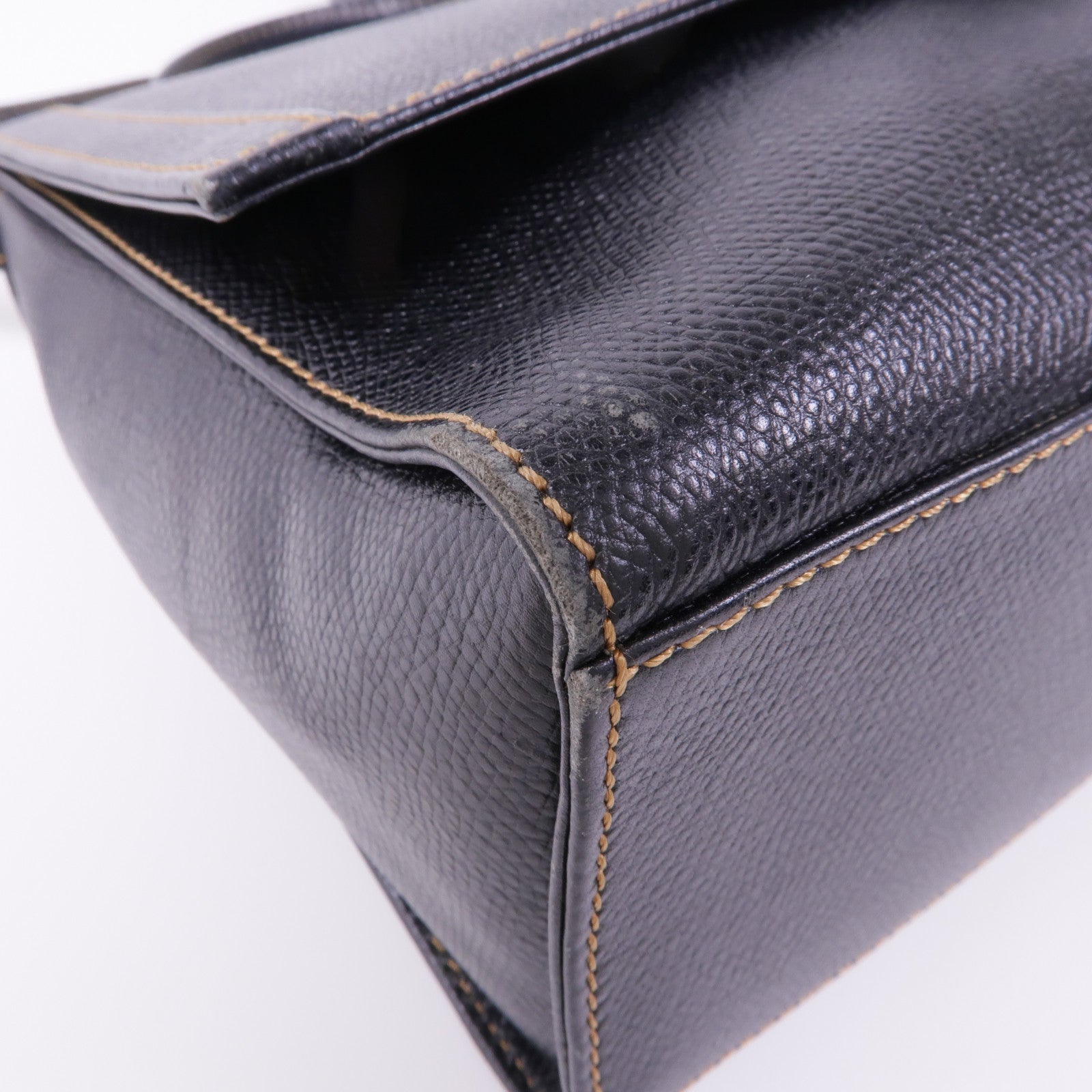 LOEWE 牛皮皮革2way Shoulder Bag金扣手挽肩背兩用袋