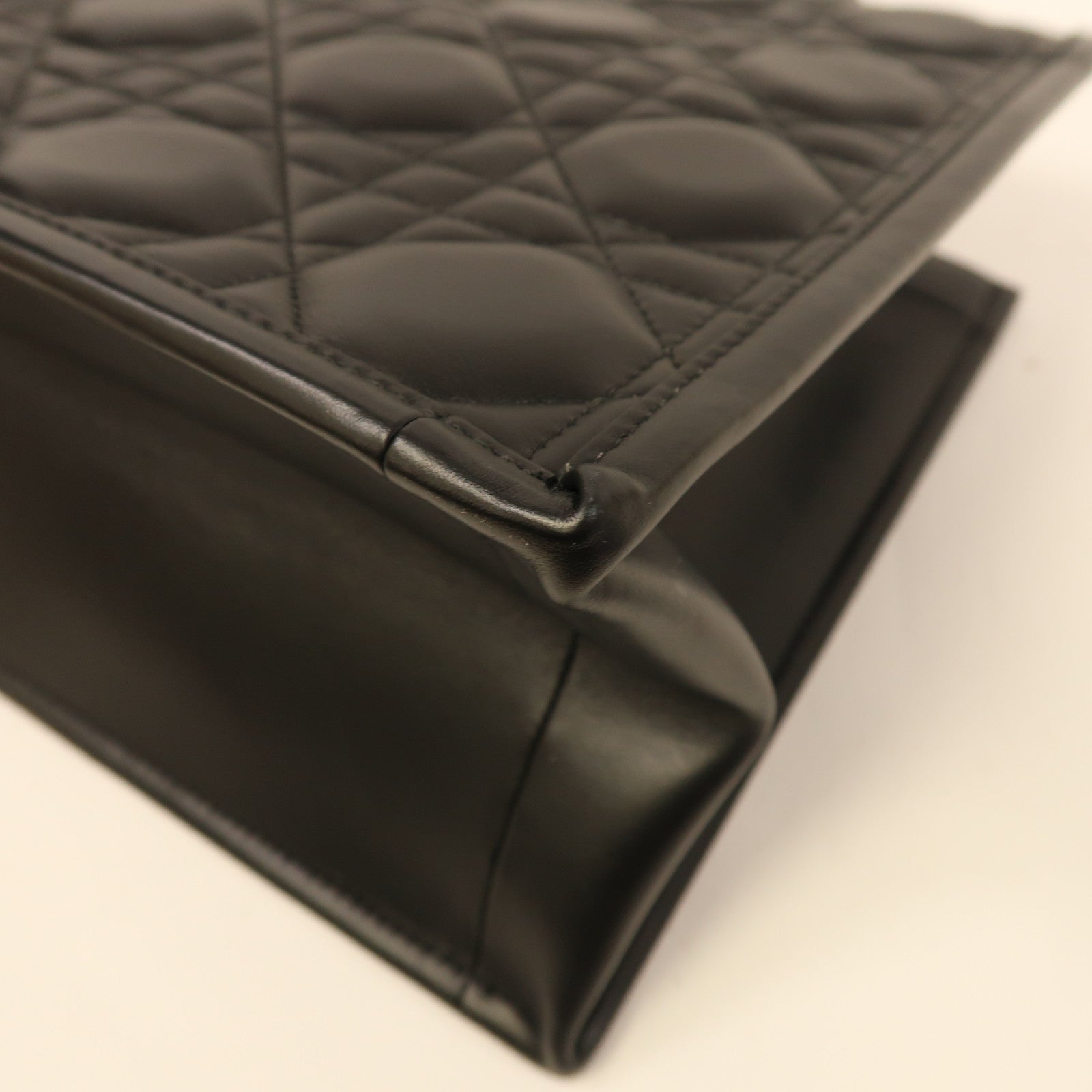 Dior 牛皮皮革Medium Book Tote金扣手挽肩背兩用袋黑色