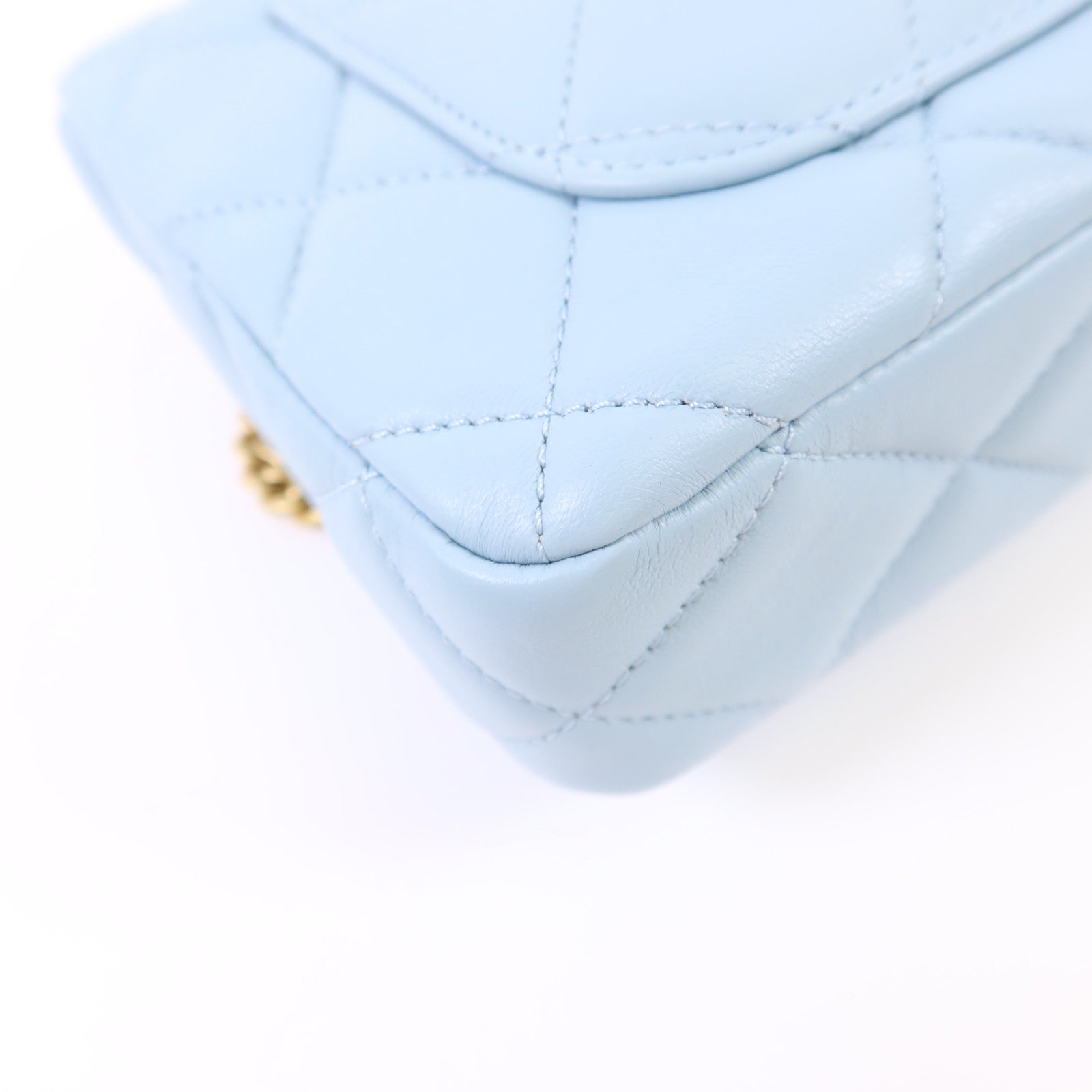 CHANEL 羊皮皮革Chain Shoulder Bag金扣鏈帶肩背袋