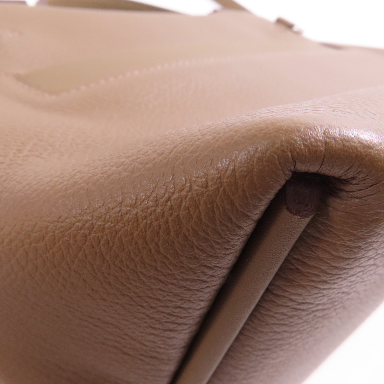 HERMES Evercolor/Swift皮革24/24 Mini銀扣手挽肩背兩用袋Etoupe/Ebene