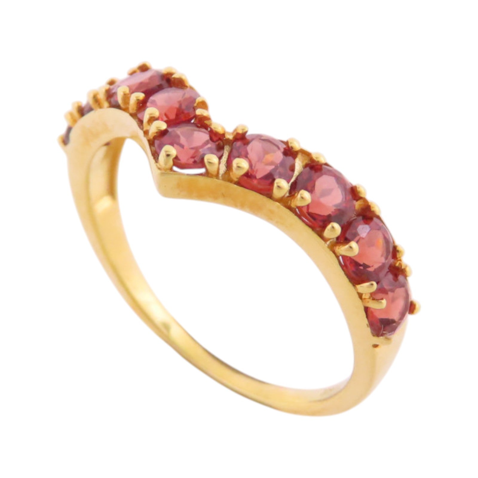 JEWELRY 18K玫瑰金/石榴寶石Garnet Ring戒指US#6.75