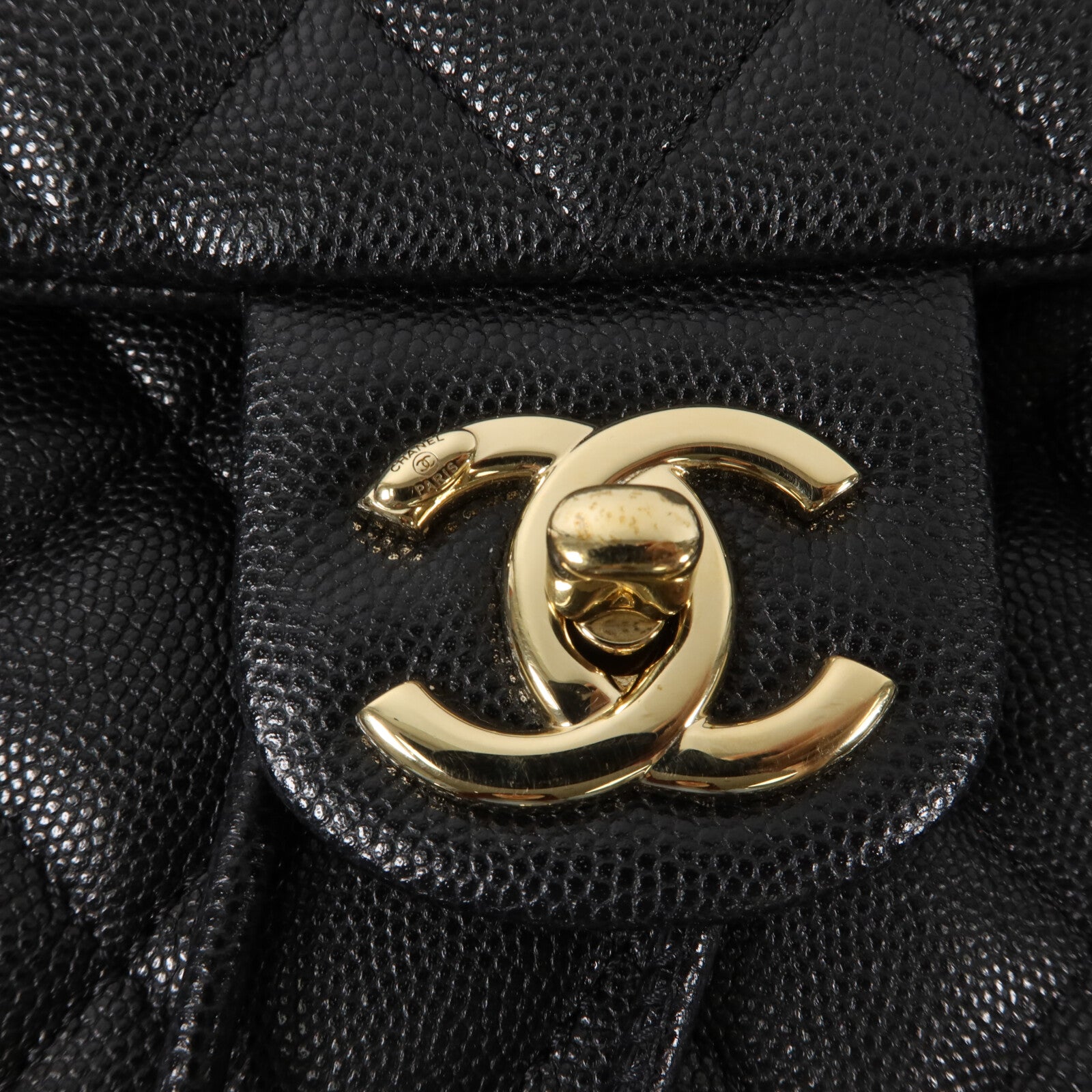 CHANEL 牛皮皮革Backpack鏈帶背包