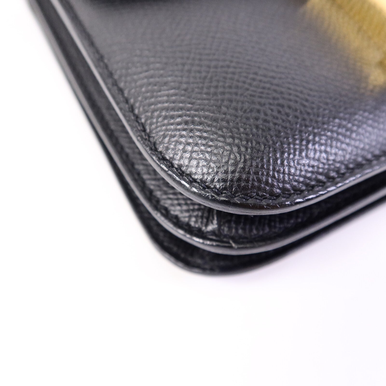 HERMES Epsom皮革Mini Constance肩背袋Noir